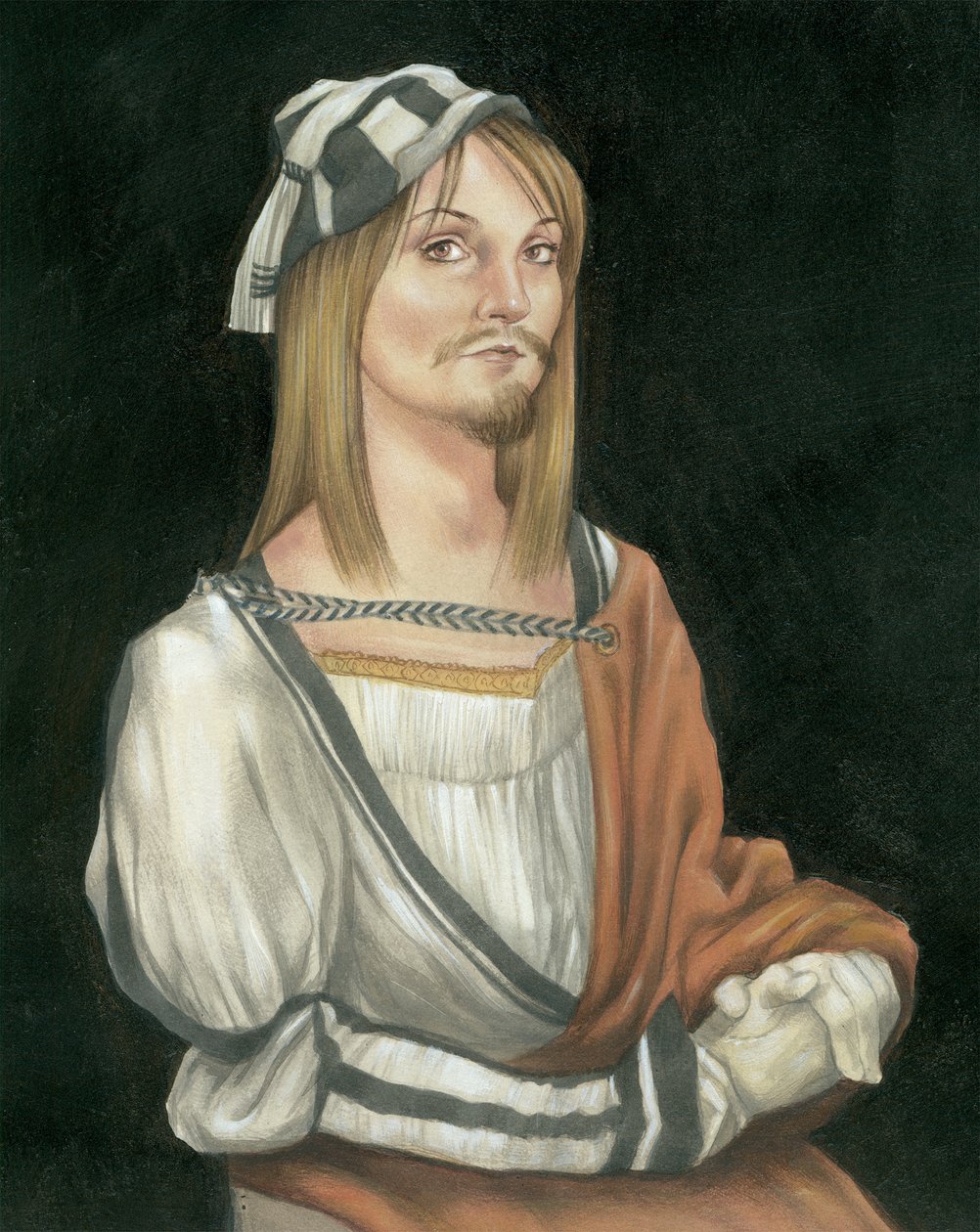 Autoritratto con barba, 2011 da Anita Kunz