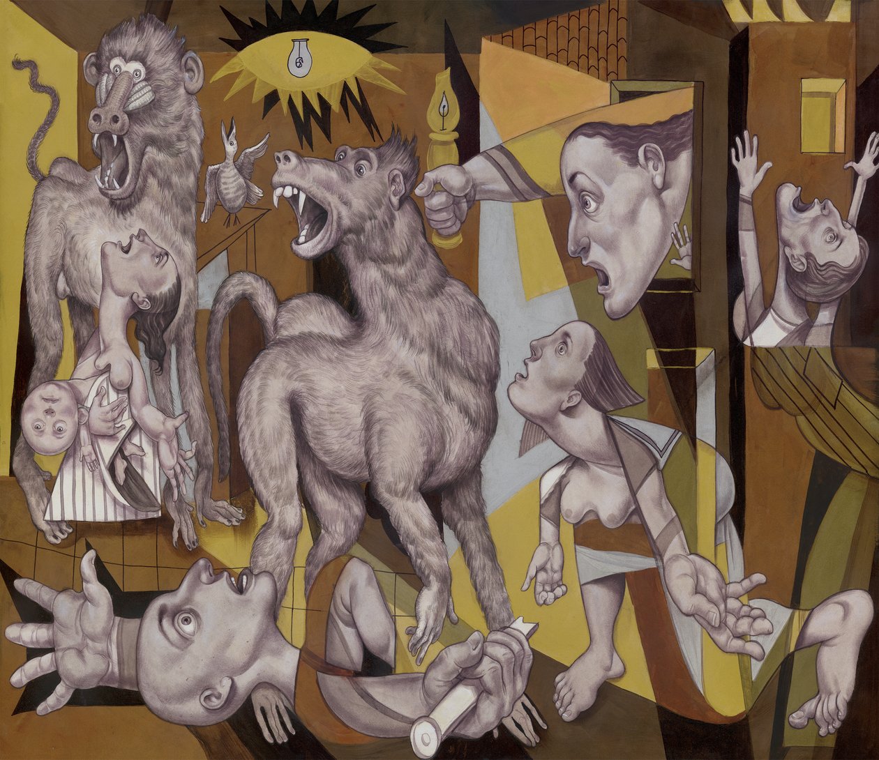 Il Guereza Guernica (2018) da Anita Kunz