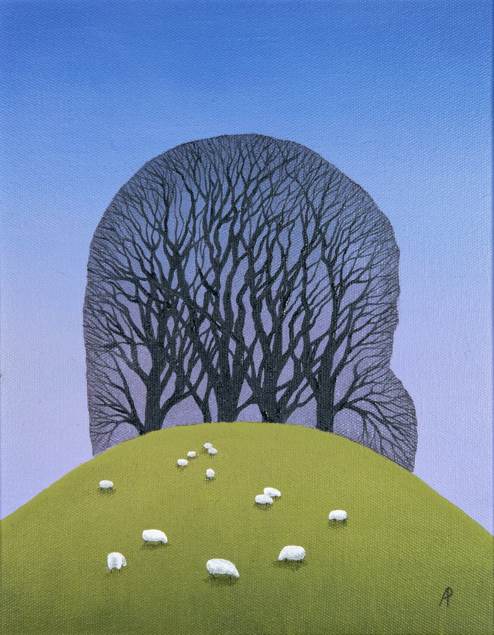 Collina con pecore, 2017 da Anna Phillips