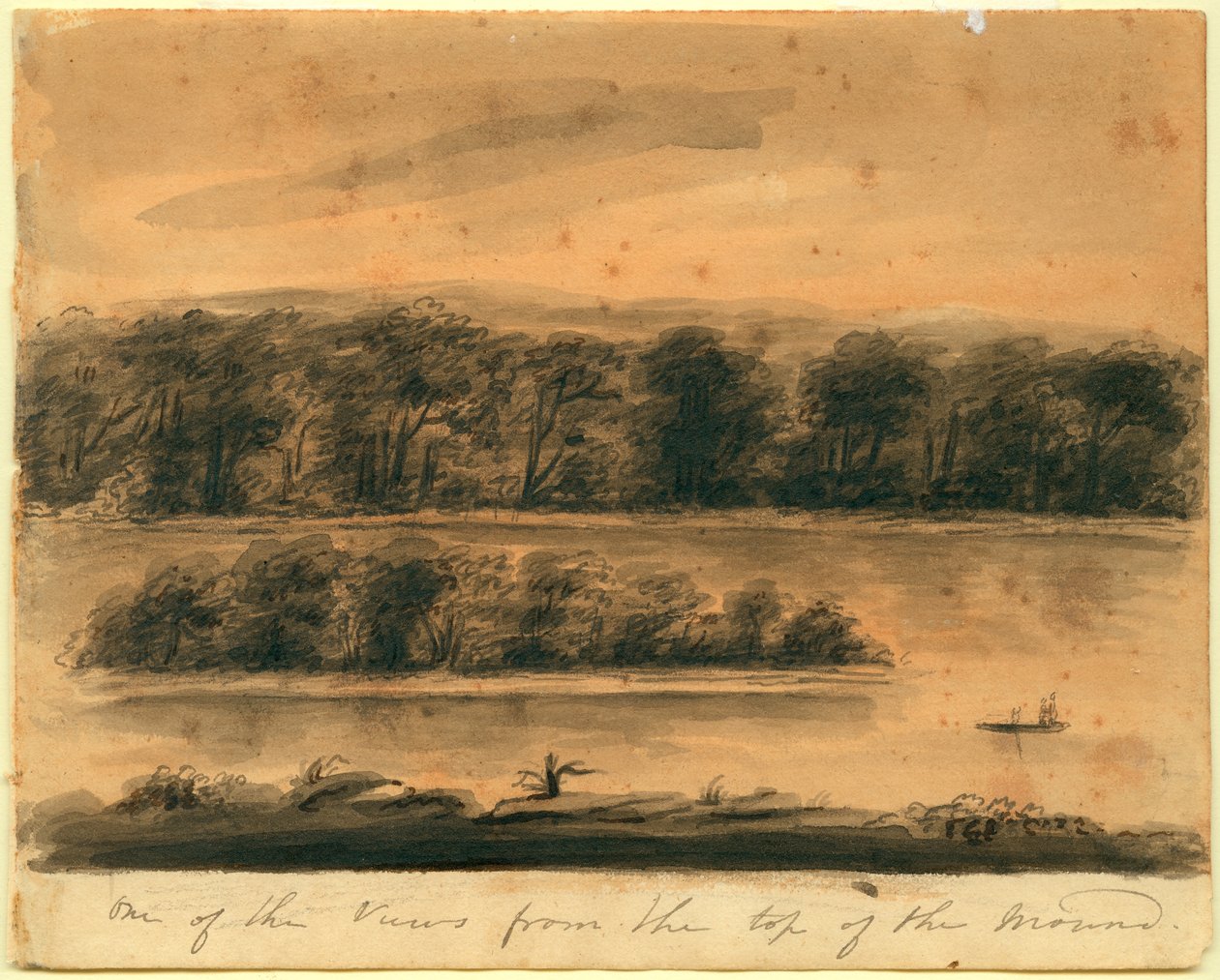 Una delle vedute dalla cima del tumulo da Anna Maria von Phul