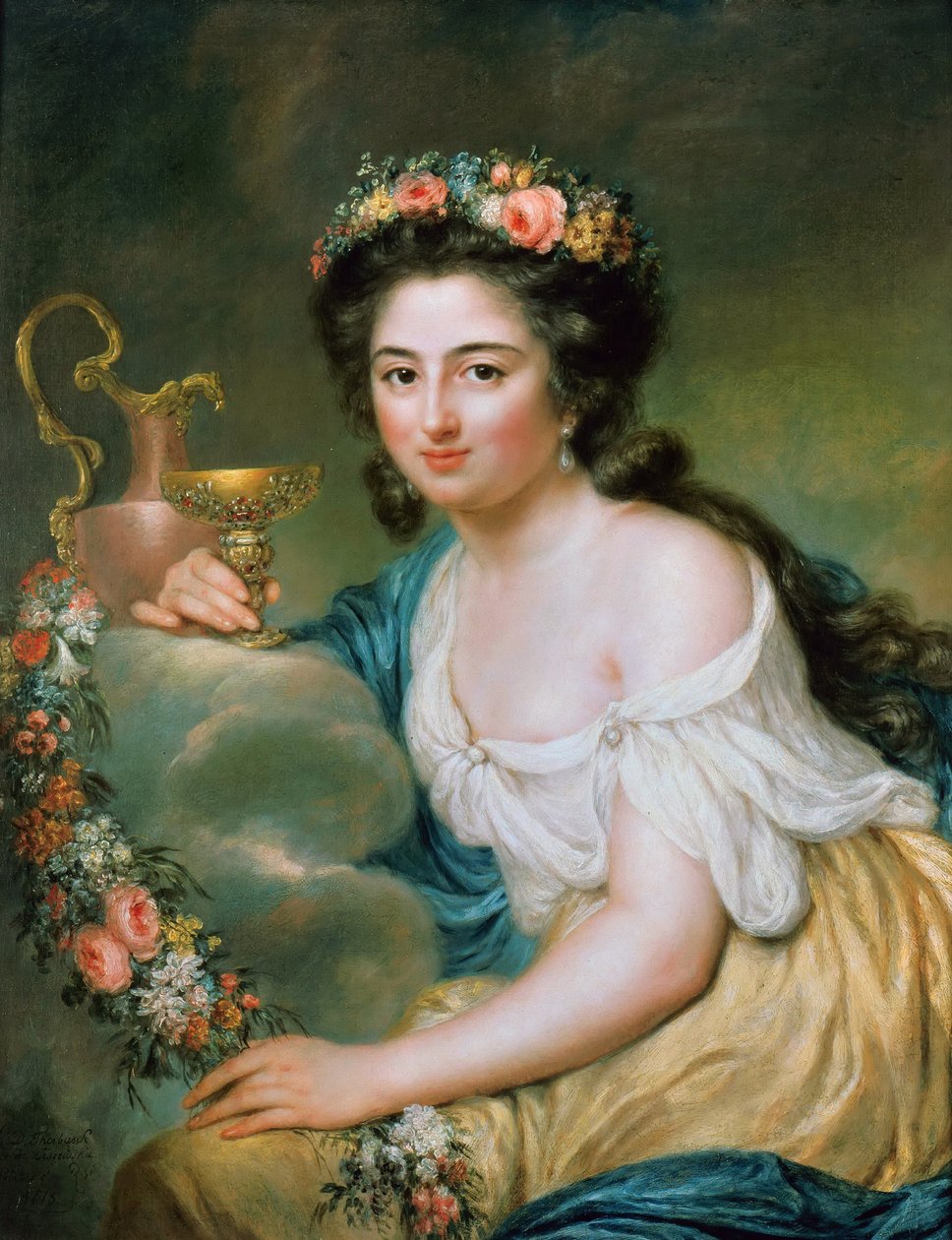 Ritratto di Henriette Herz, nata De Lemos, come Ebe da Anna Dorothea Therbusch
