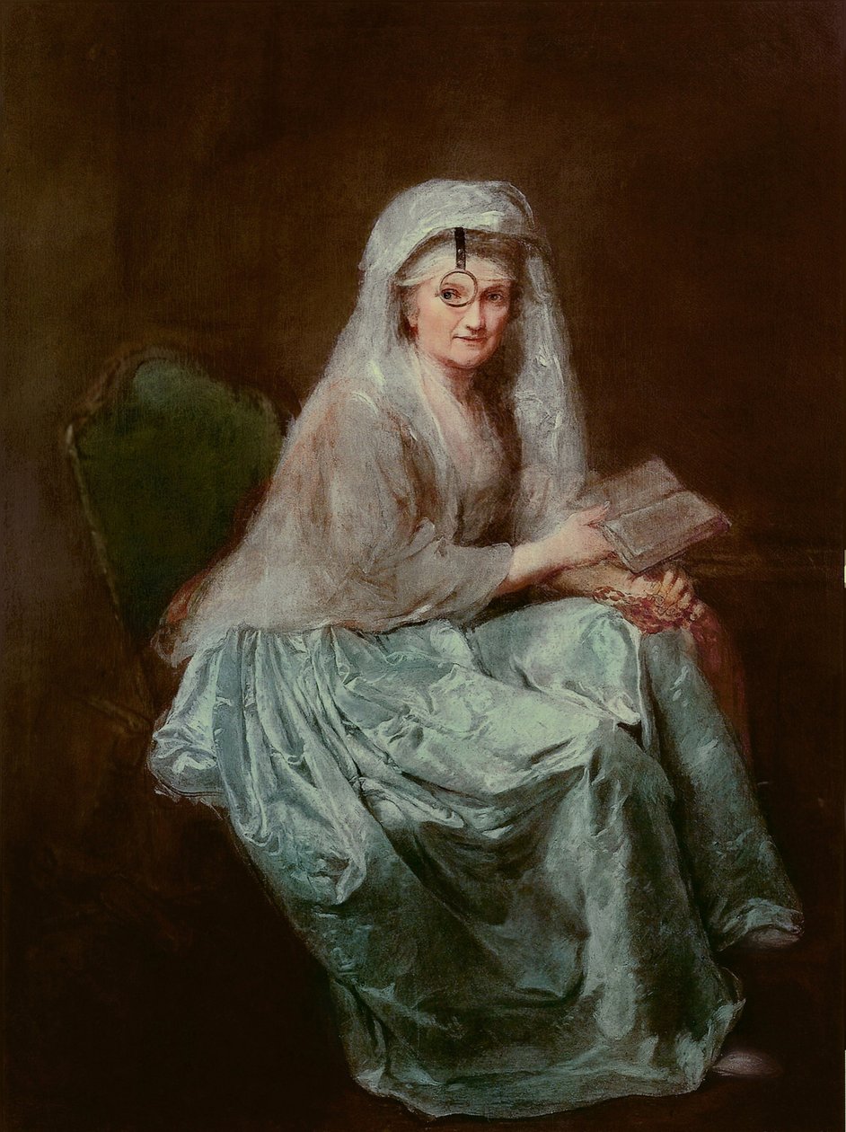 Autoritratto con monocolo, 1777 da Anna Dorothea Therbusch