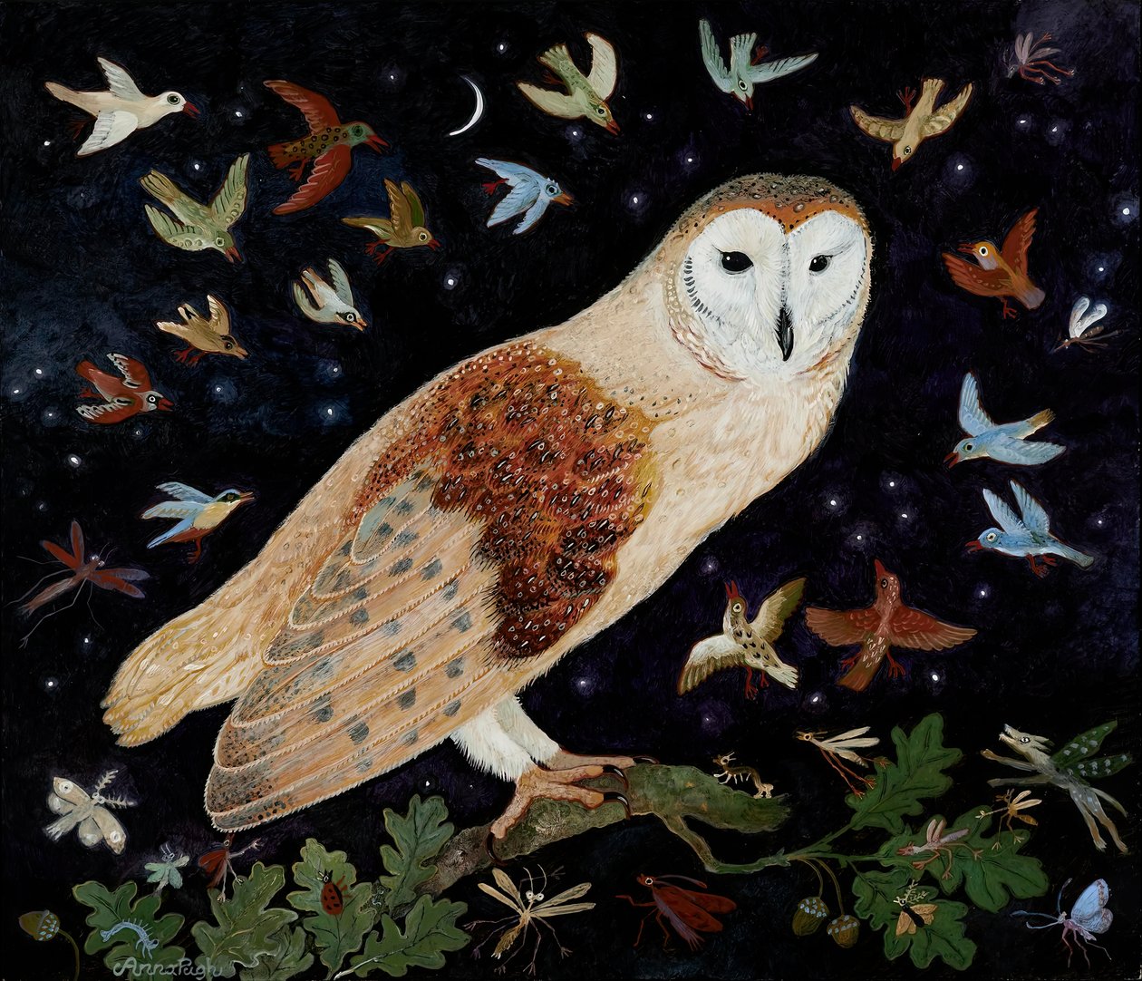 Una parola ai saggi, 2013 (acrilico) da Anna Pugh