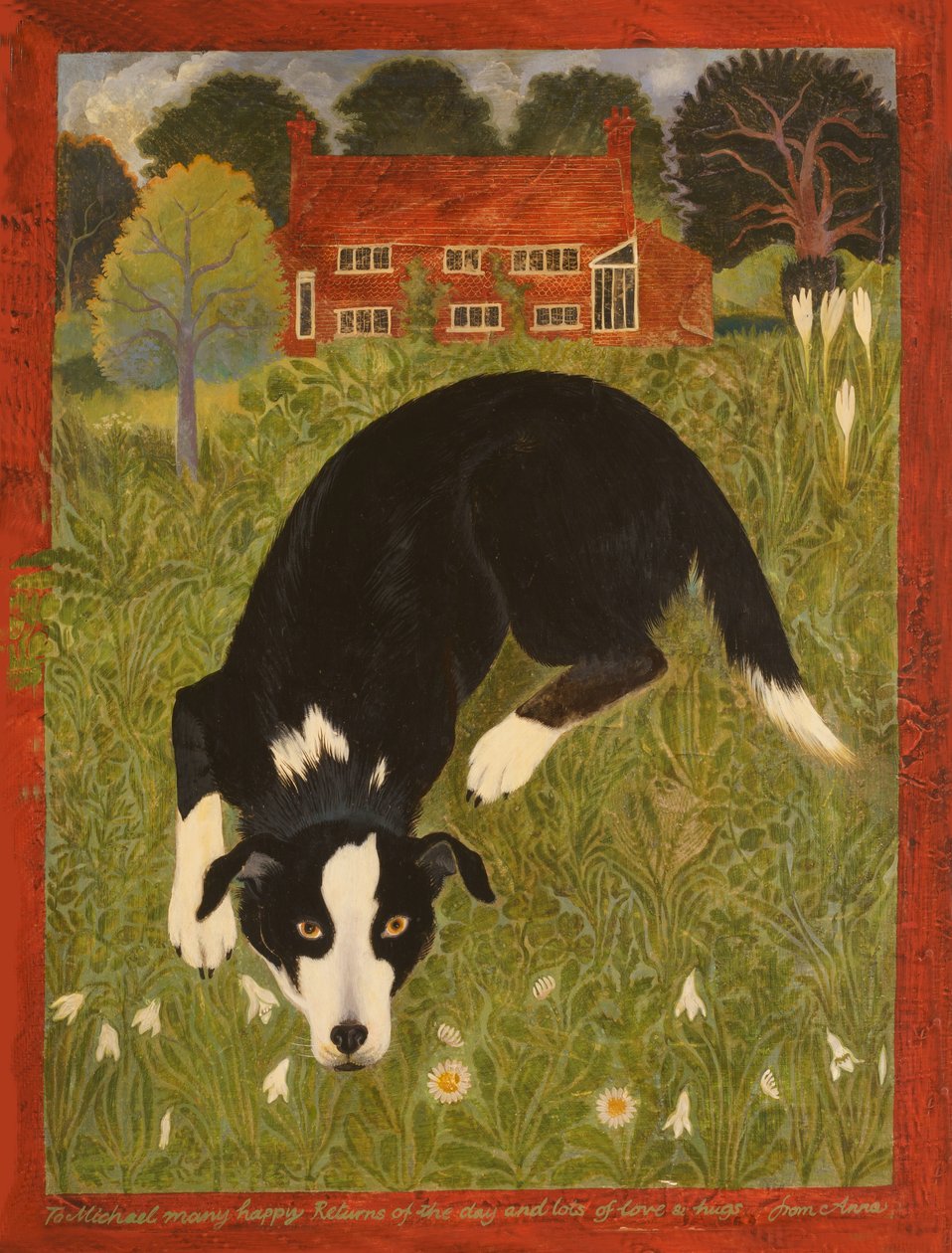 Cane Collie (acrilico) da Anna Pugh