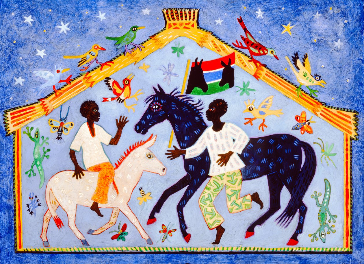 Gambia, 2004 (acrilico) da Anna Pugh