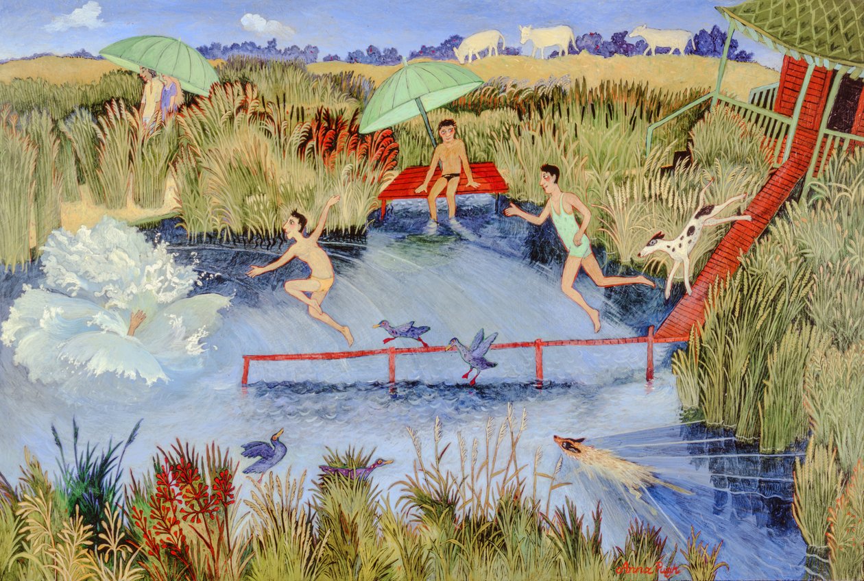Giornata calda, 2009 (acrilico) da Anna Pugh