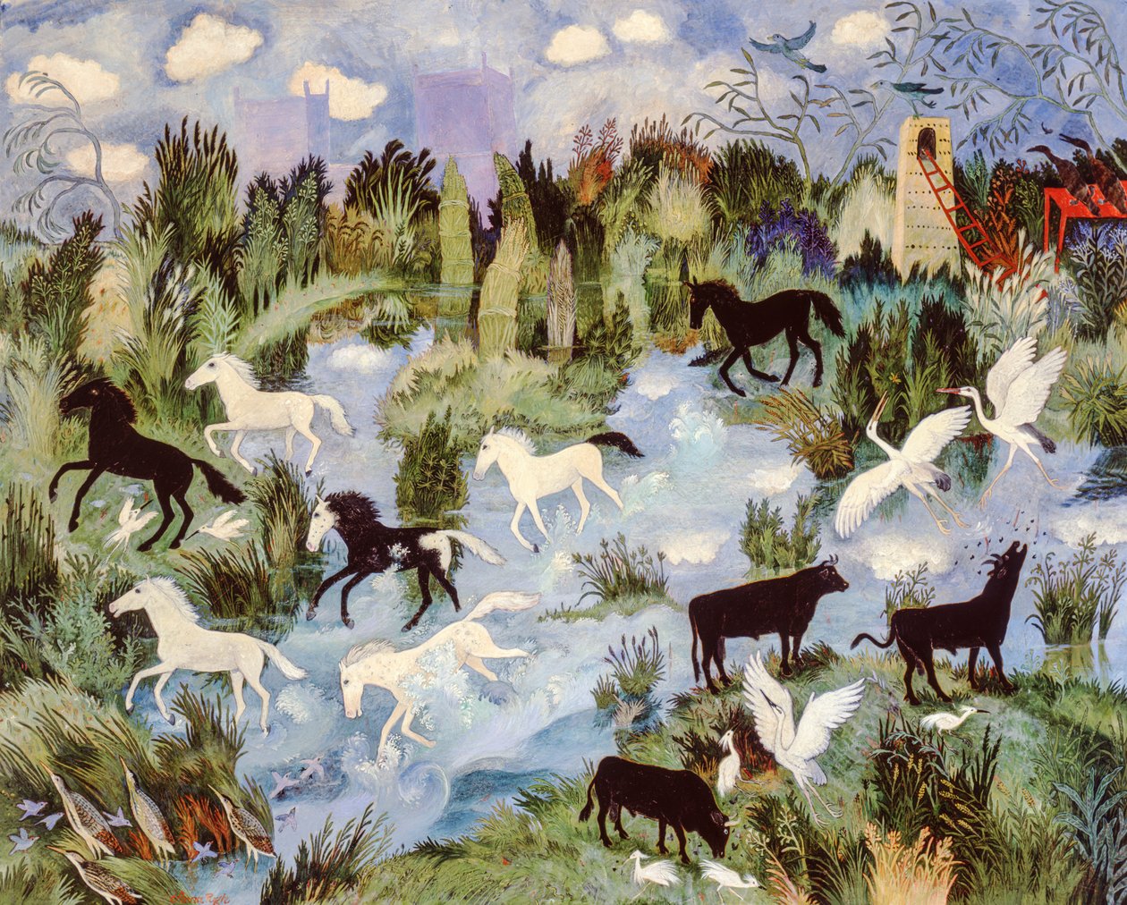 Marsh, 2003 (acrilico) da Anna Pugh