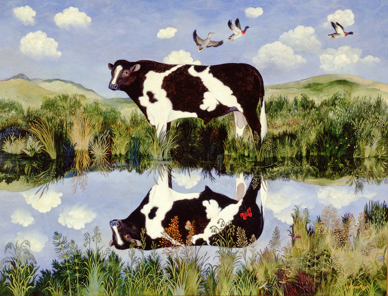 Sul bordo, 2002 (acrilico) da Anna Pugh