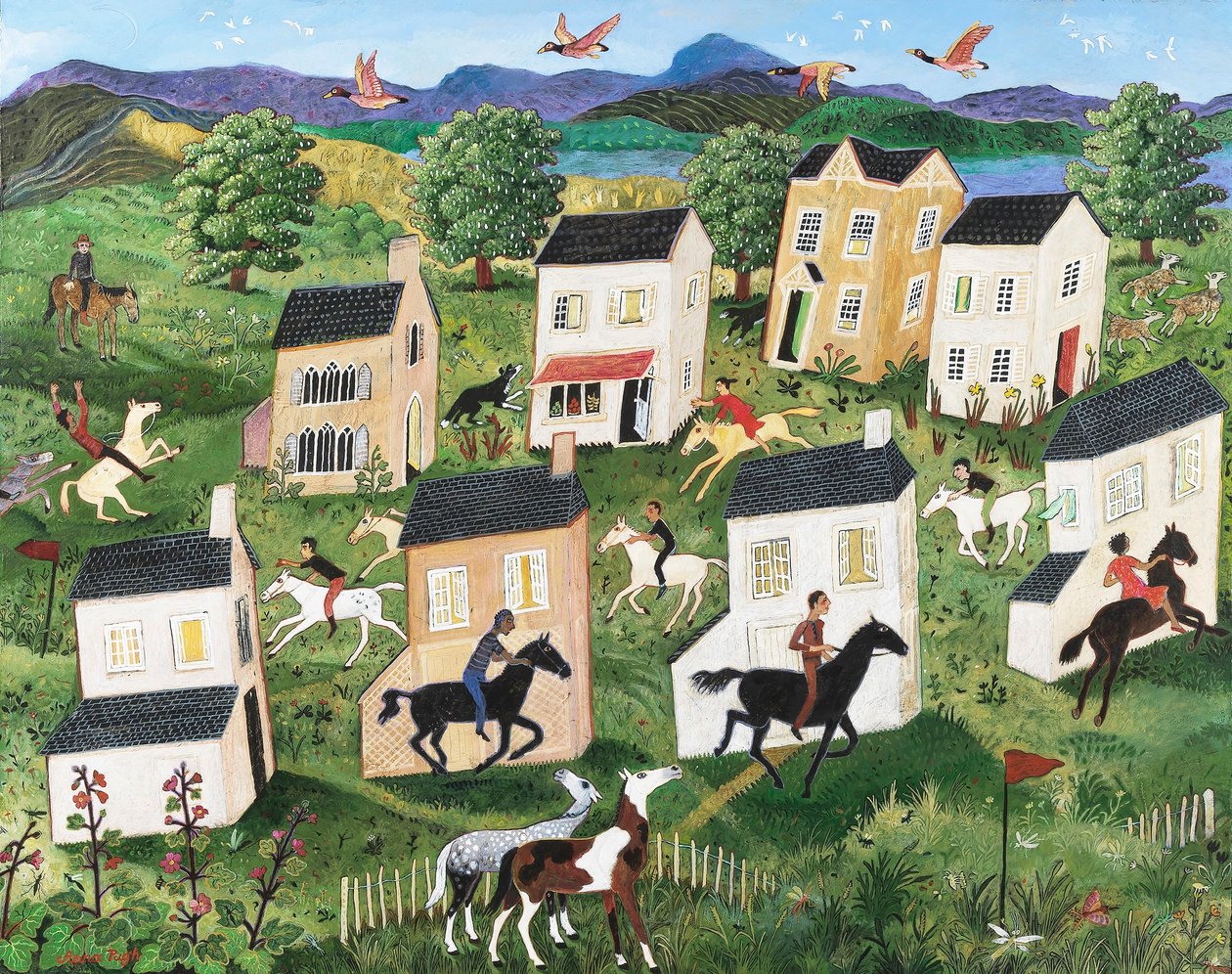 Settimo cielo, 2013 (acrilico) da Anna Pugh