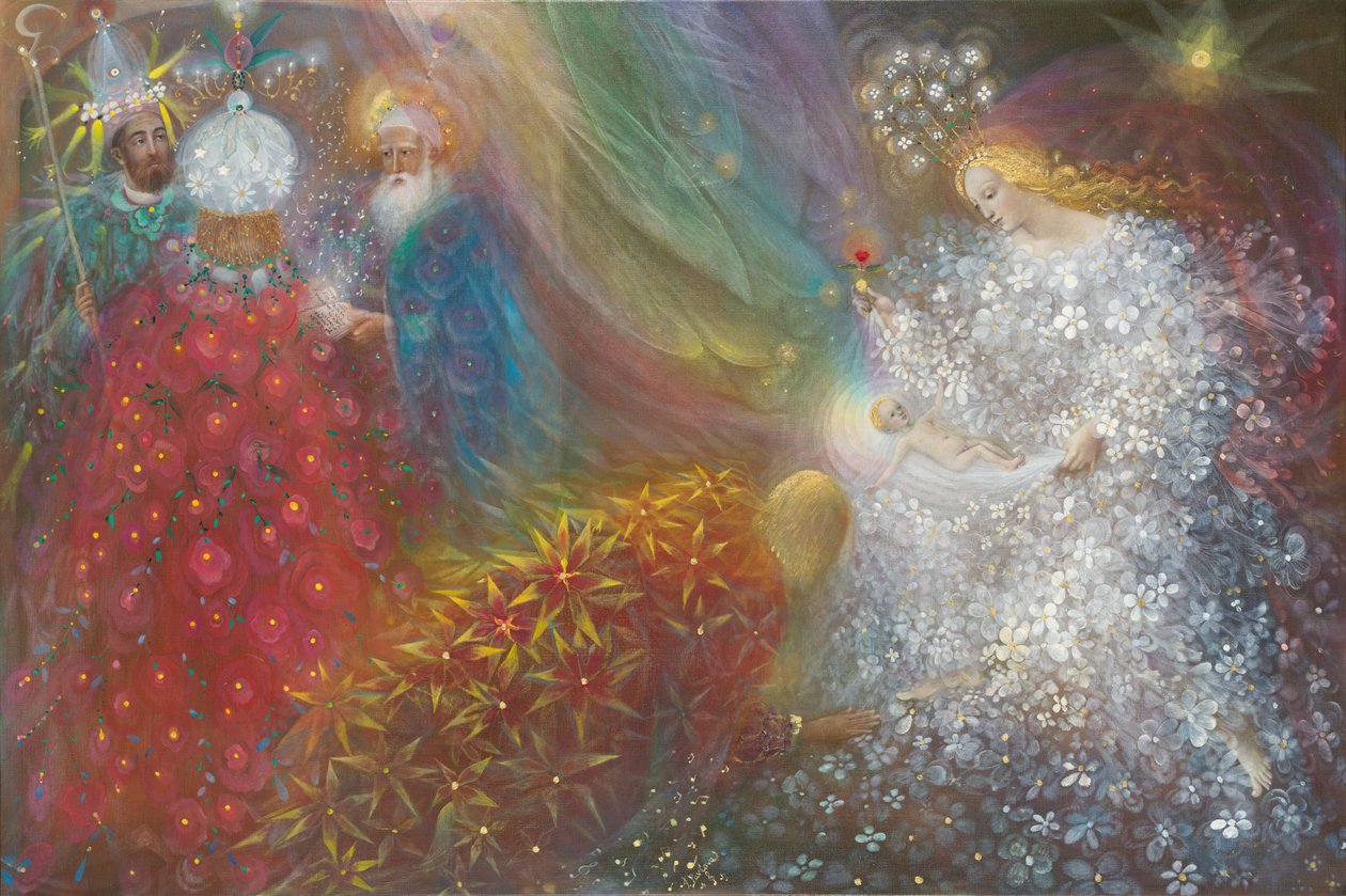 Nasce un bambino, 2013 (olio su lino belga) da Annael Anelia Pavlova