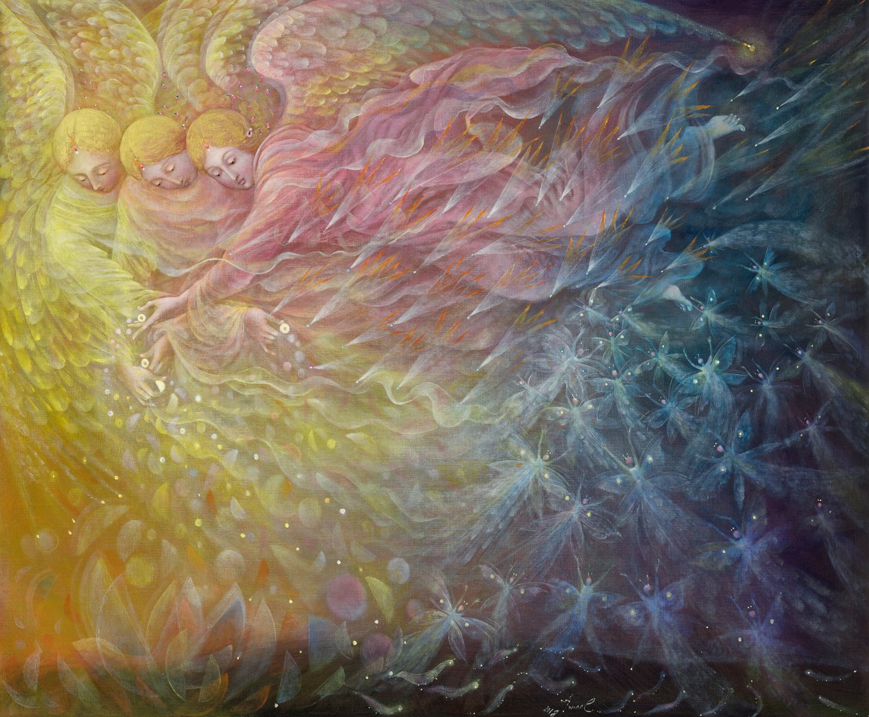 Risveglio, 2018 (olio su lino belga) da Annael Anelia Pavlova