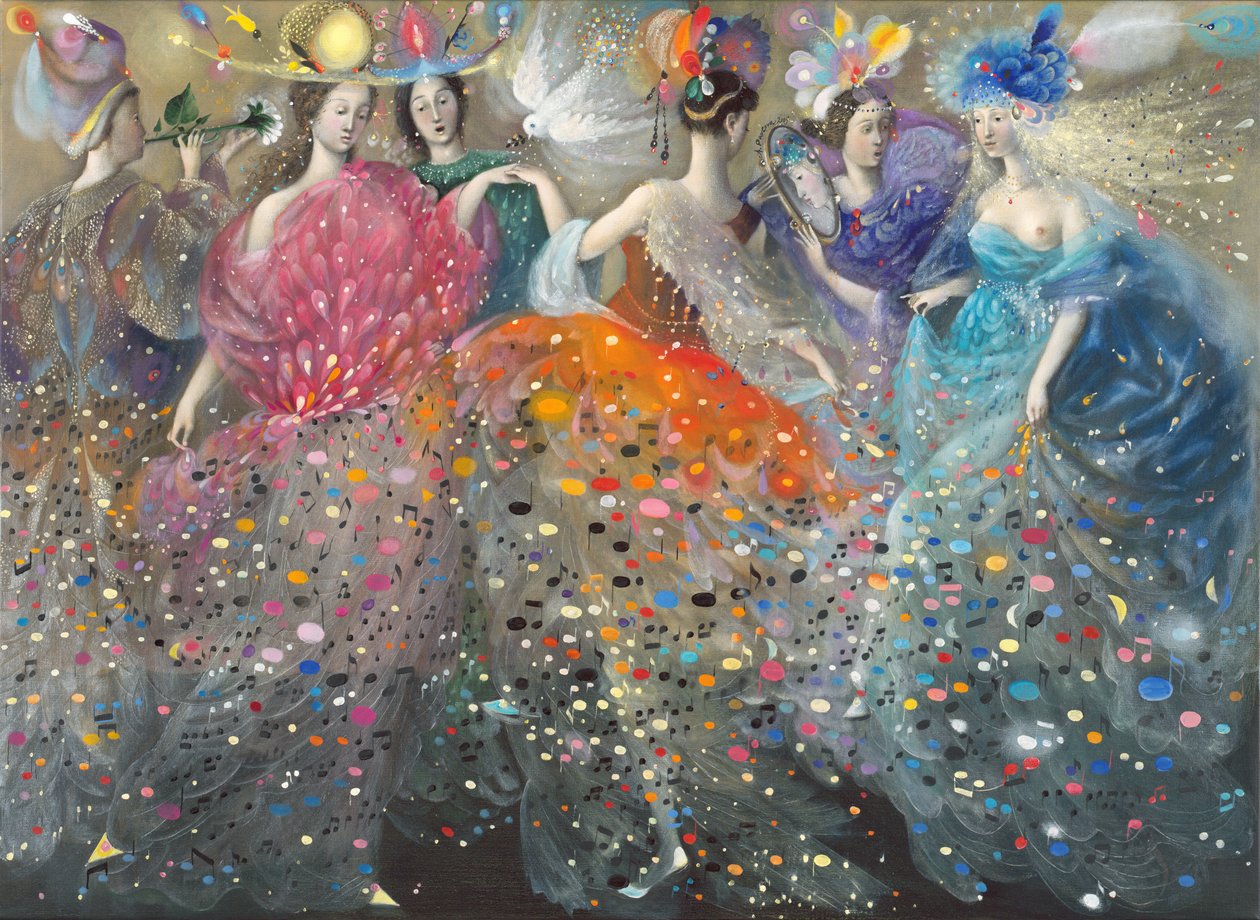 Danza delle Muse, 2009 (olio su lino belga) da Annael Anelia Pavlova