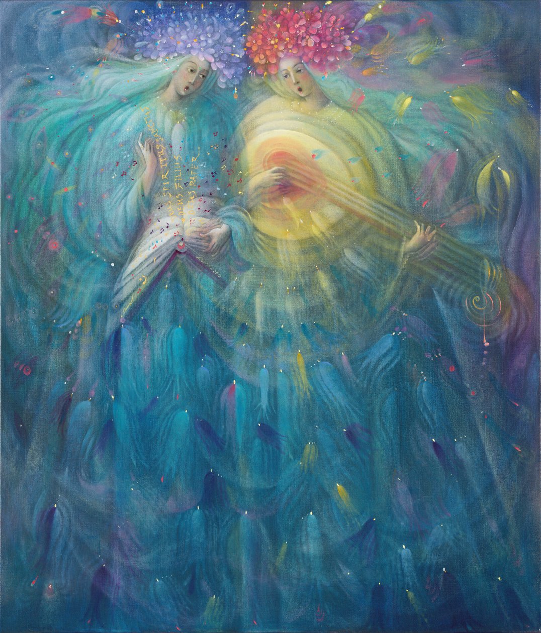 Laudabo te Domine in aeternum, 2012 (olio su lino belga) da Annael Anelia Pavlova