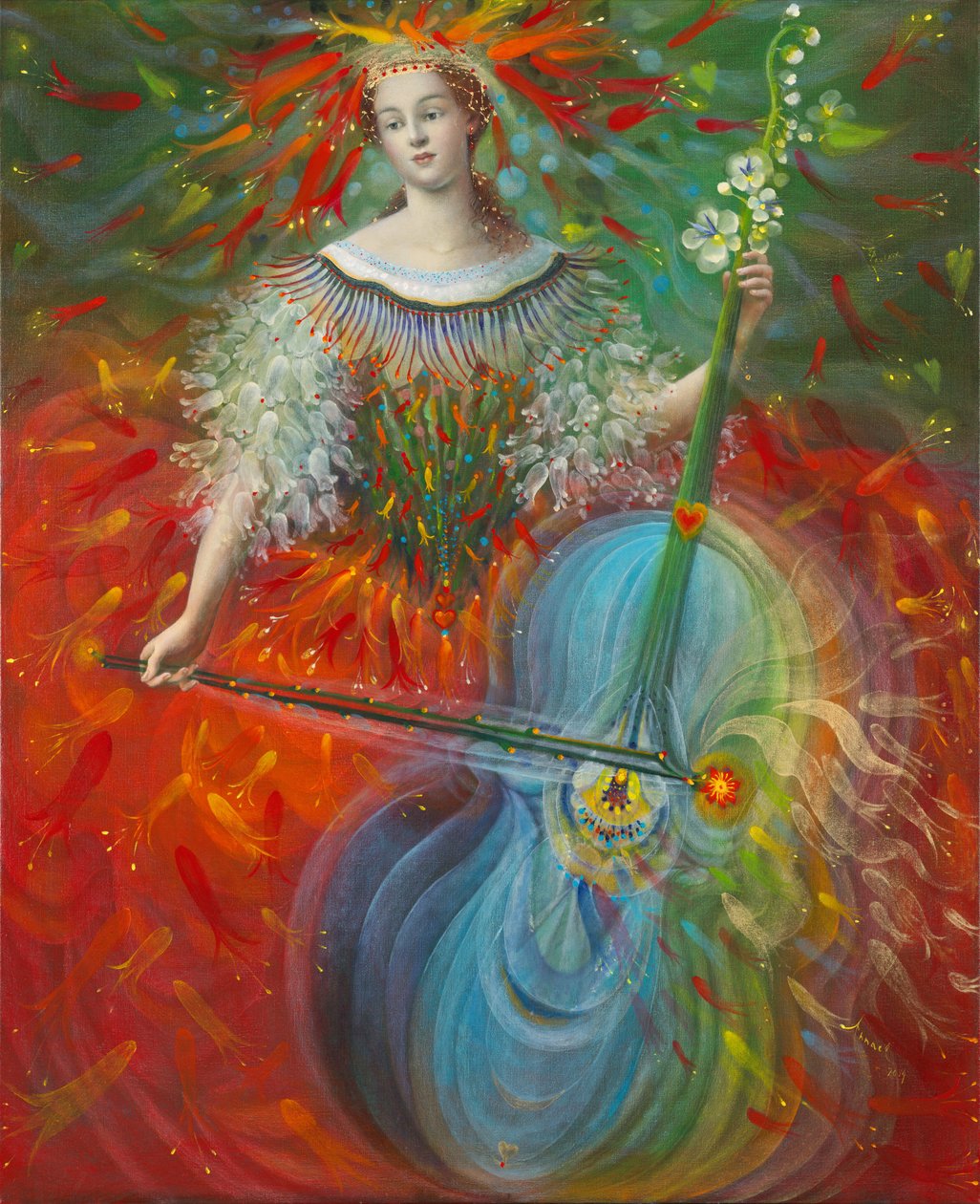 Poiesis-I: Arte, 2014 (olio su lino belga) da Annael Anelia Pavlova