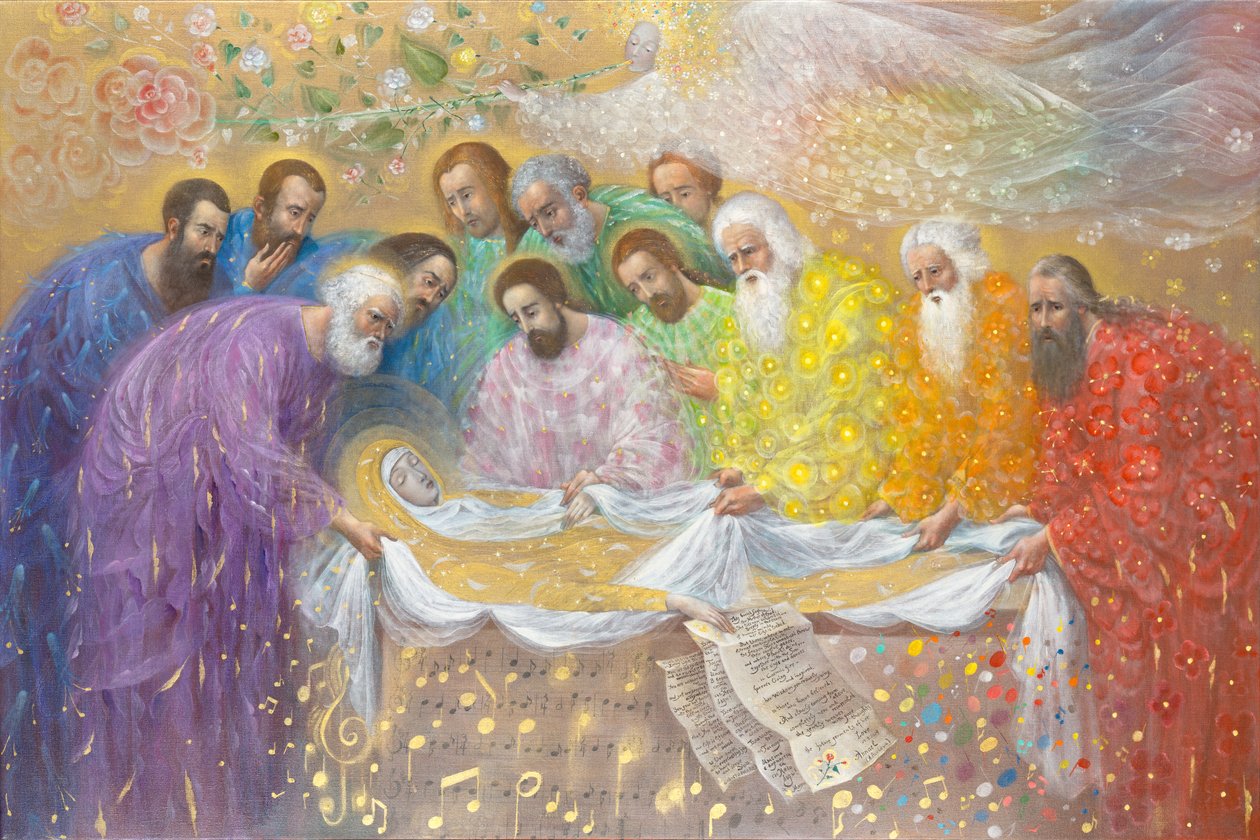 La sepoltura della Vergine Sofia, 2014 (olio e foglia d