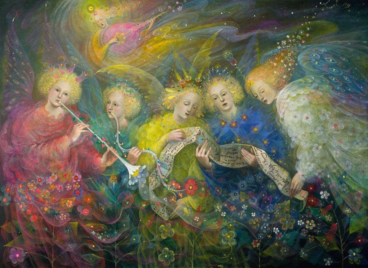 La luce dei mondi celesti, 2019 (olio su lino belga) da Annael Anelia Pavlova