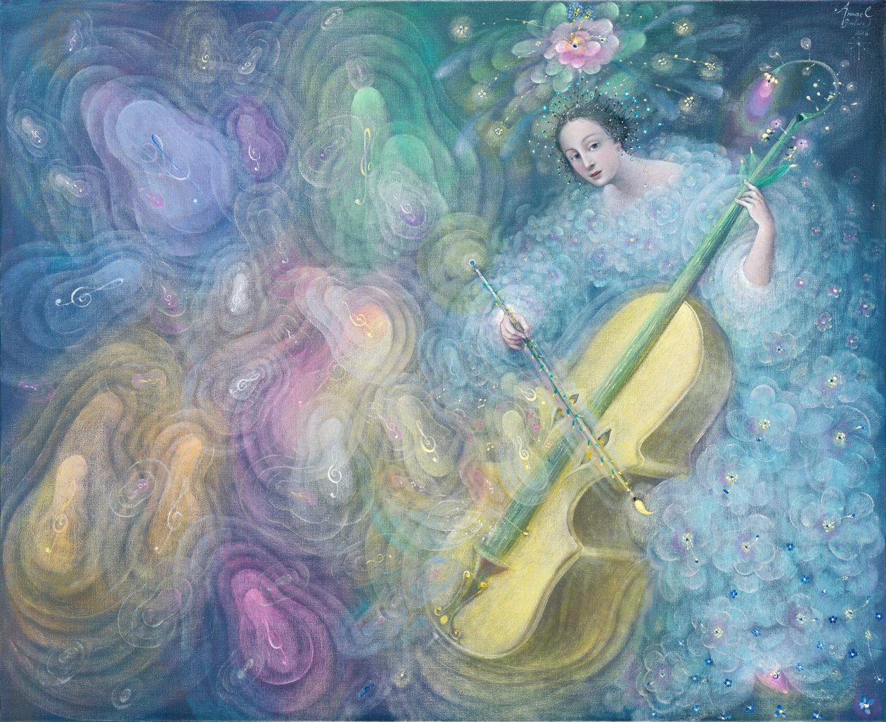 Water Music, 2016 (olio su lino belga) da Annael Anelia Pavlova