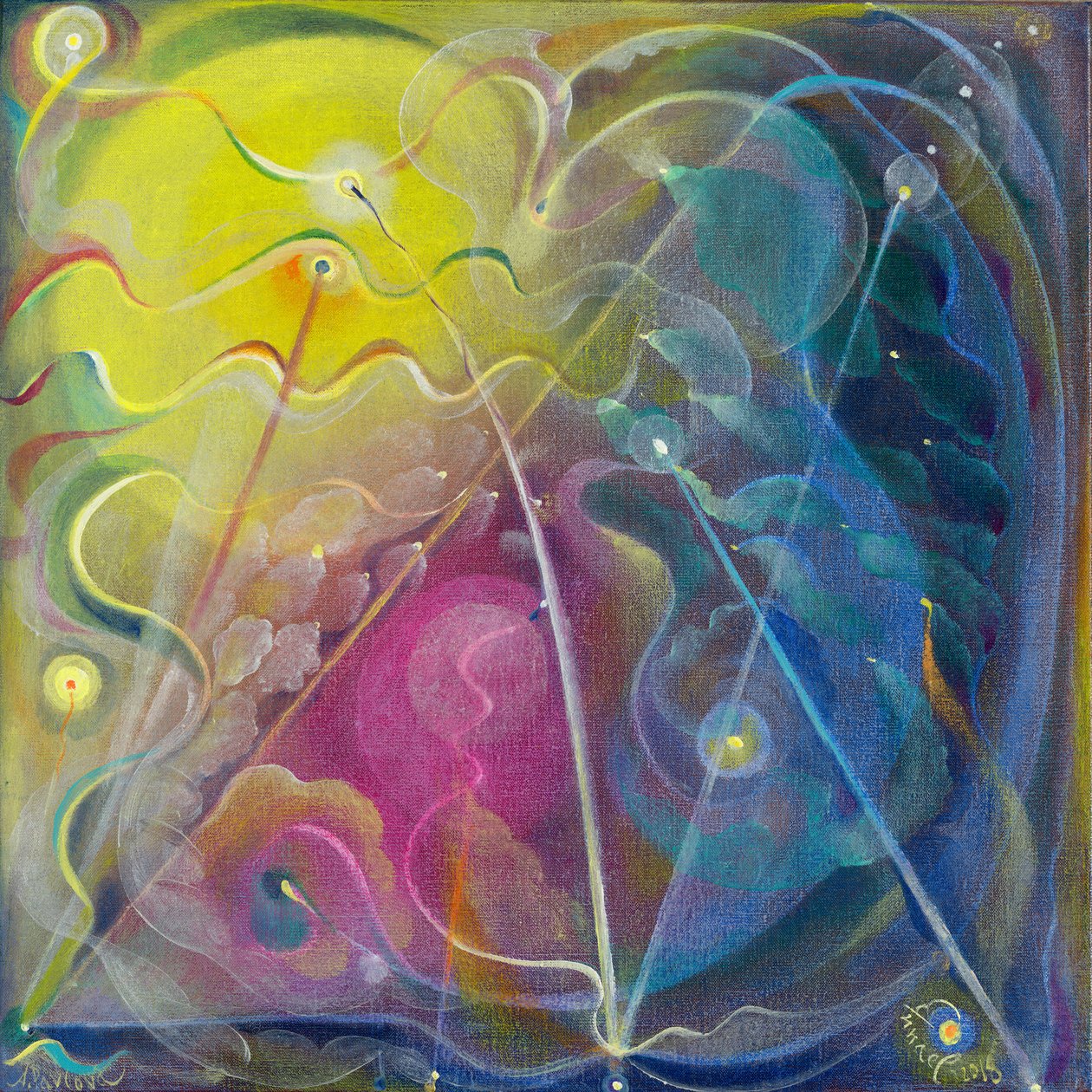 Where My Thoughts End, 2018 (olio su lino belga) da Annael Anelia Pavlova