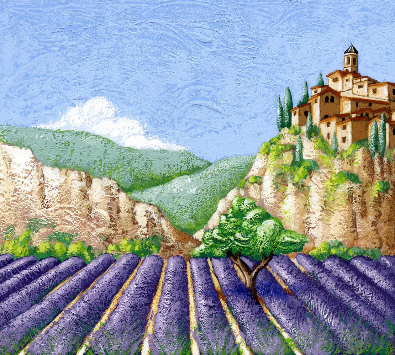 Campi di lavanda da Annalisa Morrocco