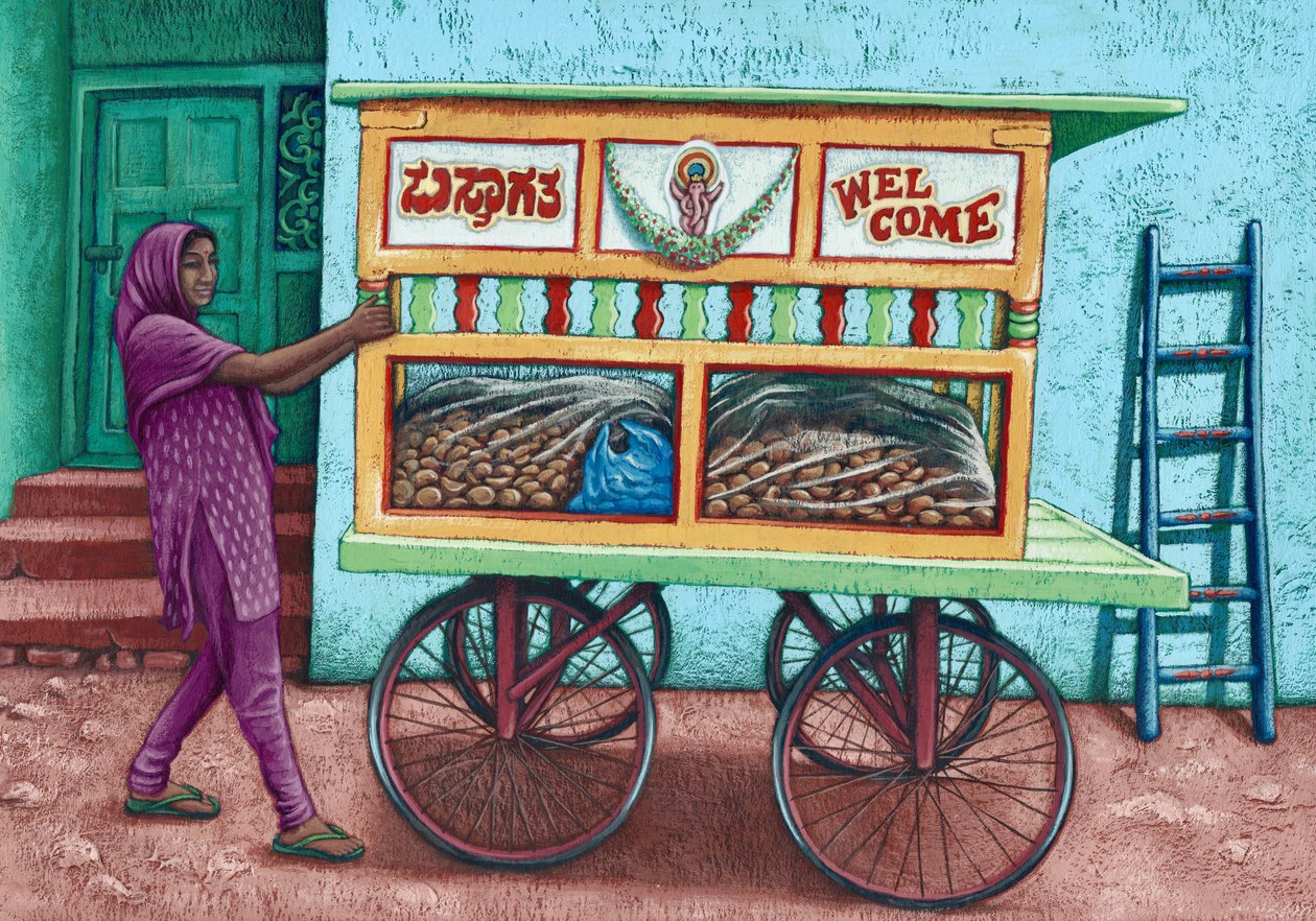 Venditore ambulante, India, 2019 da Annalisa Morrocco