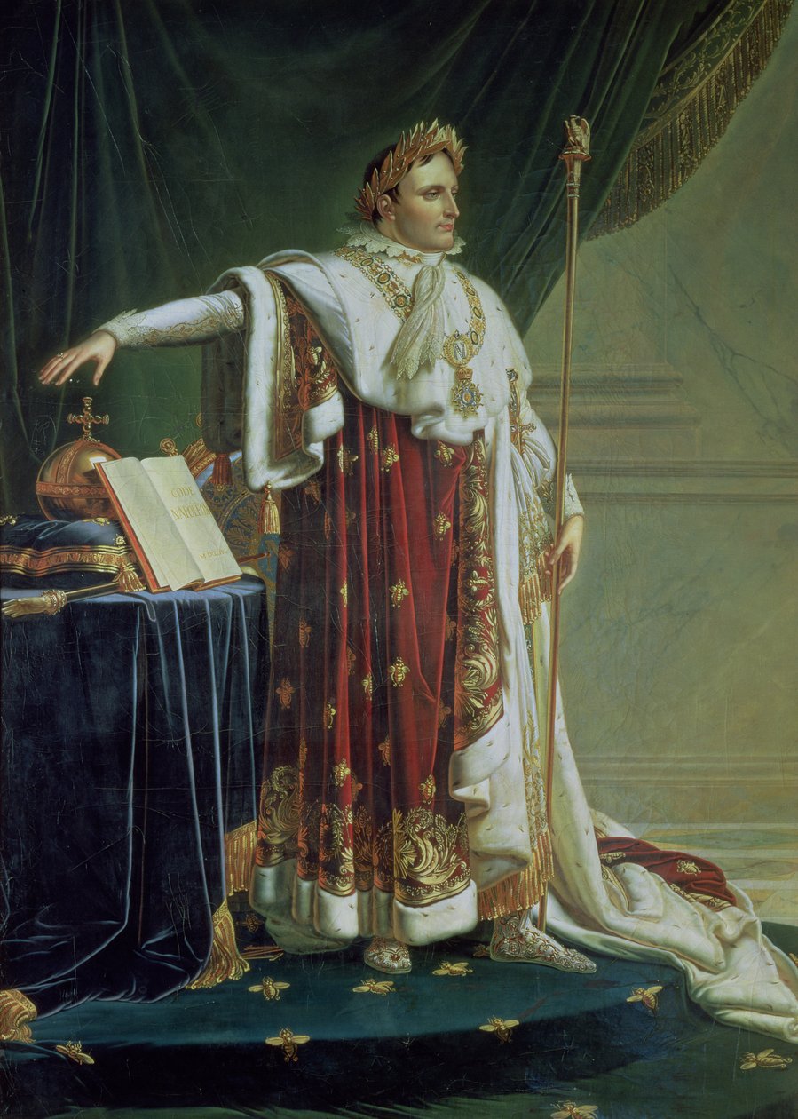 Ritratto di Napoleone I nei Suoi Abiti di Incoronazione, 1804 da Anne Louis Girodet de Roucy Trioson