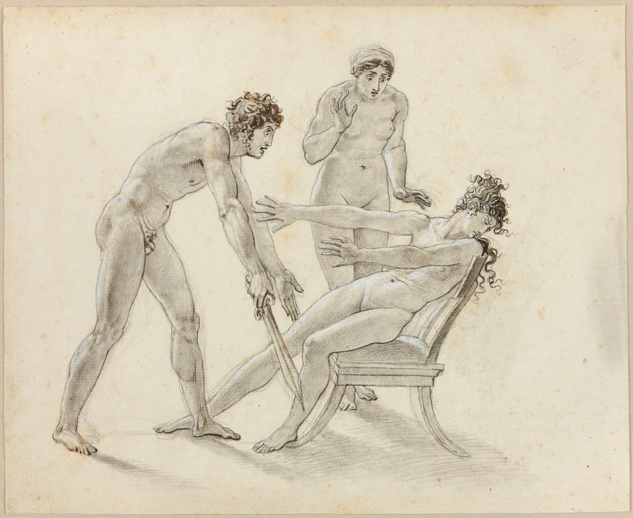Ermione rifiuta Oreste da Anne-Louis Girodet de Roucy-Trioson