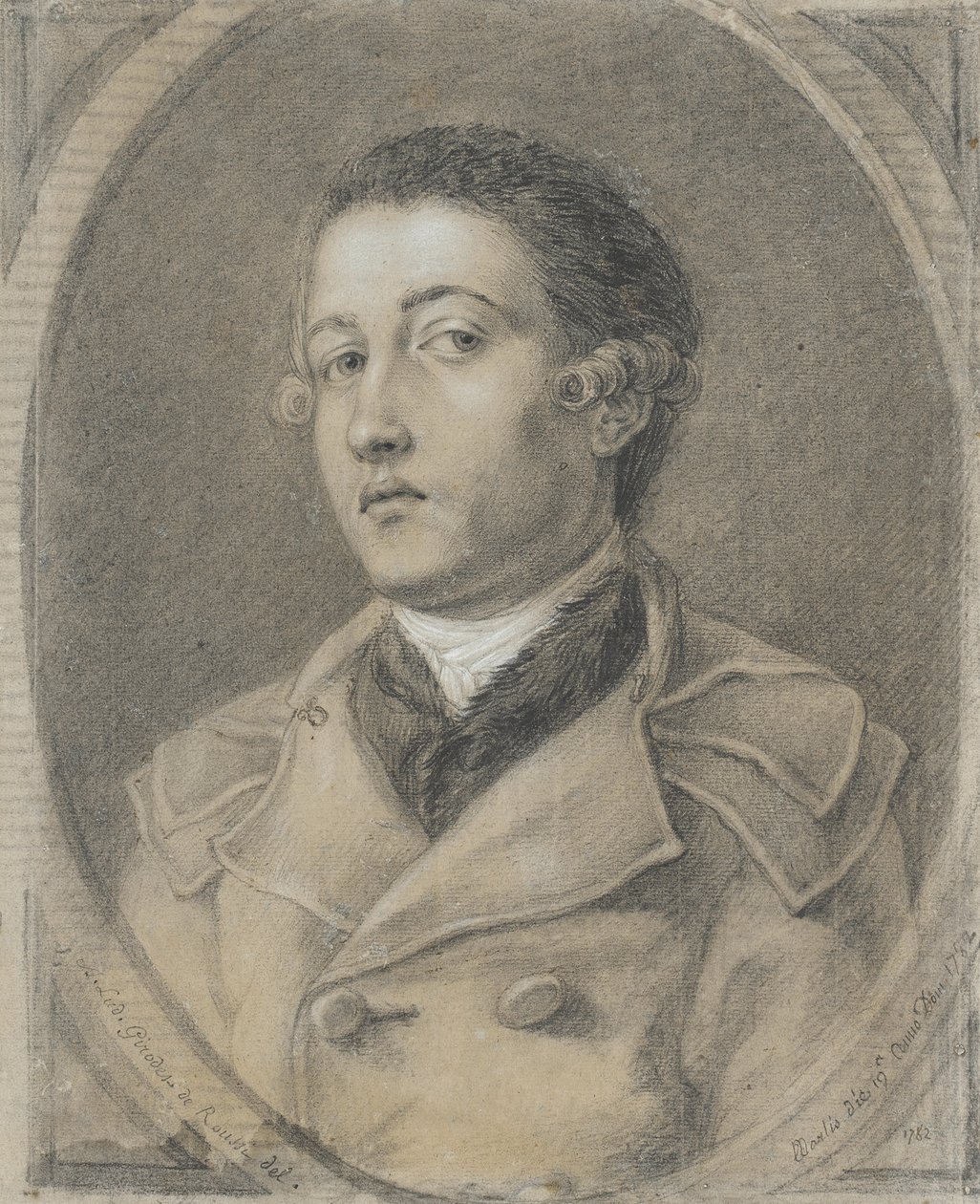Ritratto di giovane uomo da Anne-Louis Girodet de Roucy-Trioson