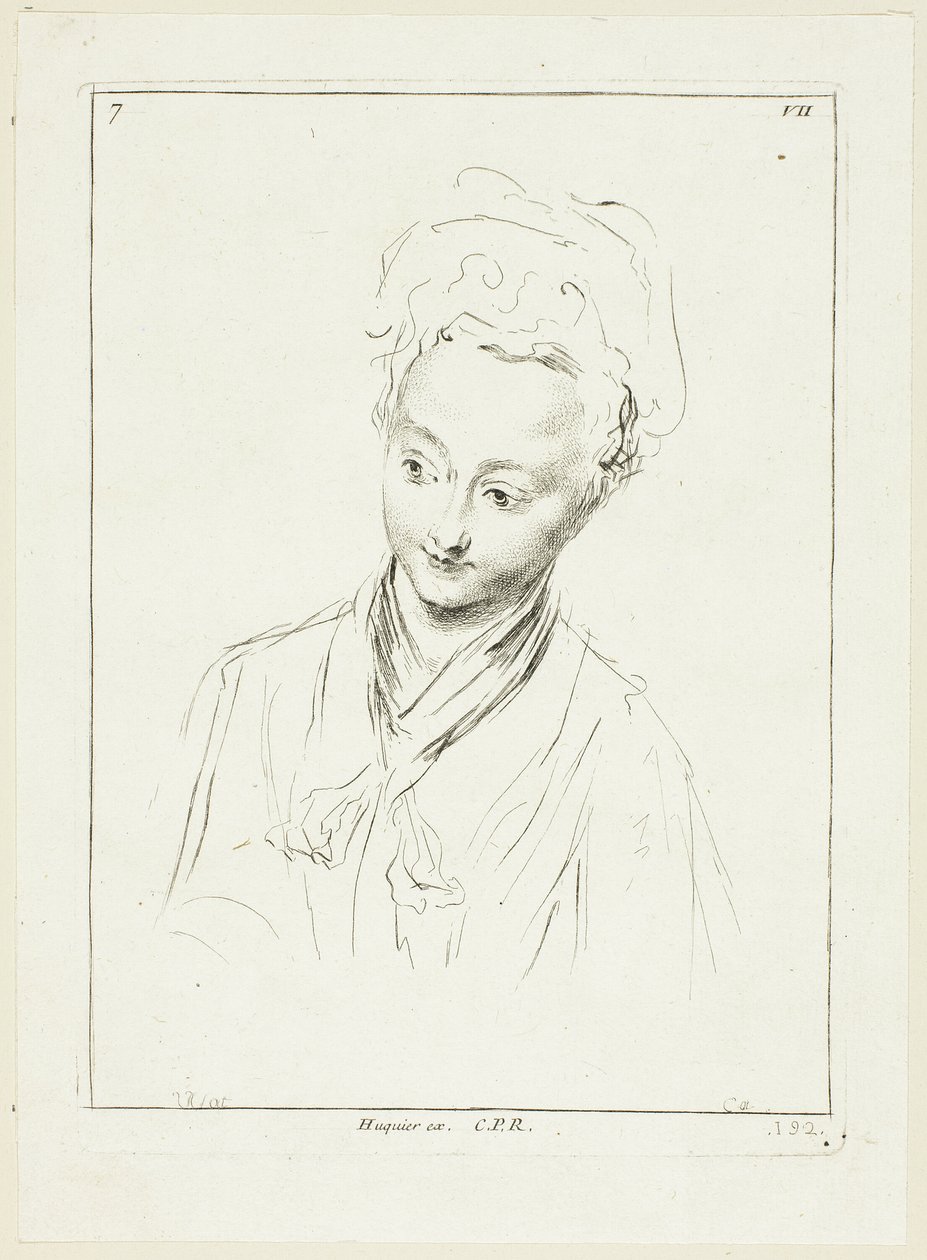 Testa di donna (girata a destra) da Anne Claude Philippe Caylus