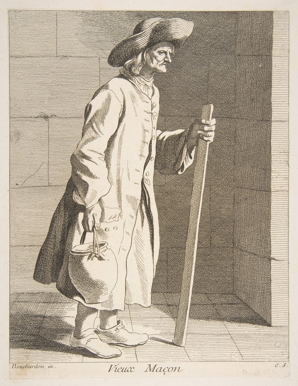 Vecchio muratore da Anne Claude Philippe de Caylus