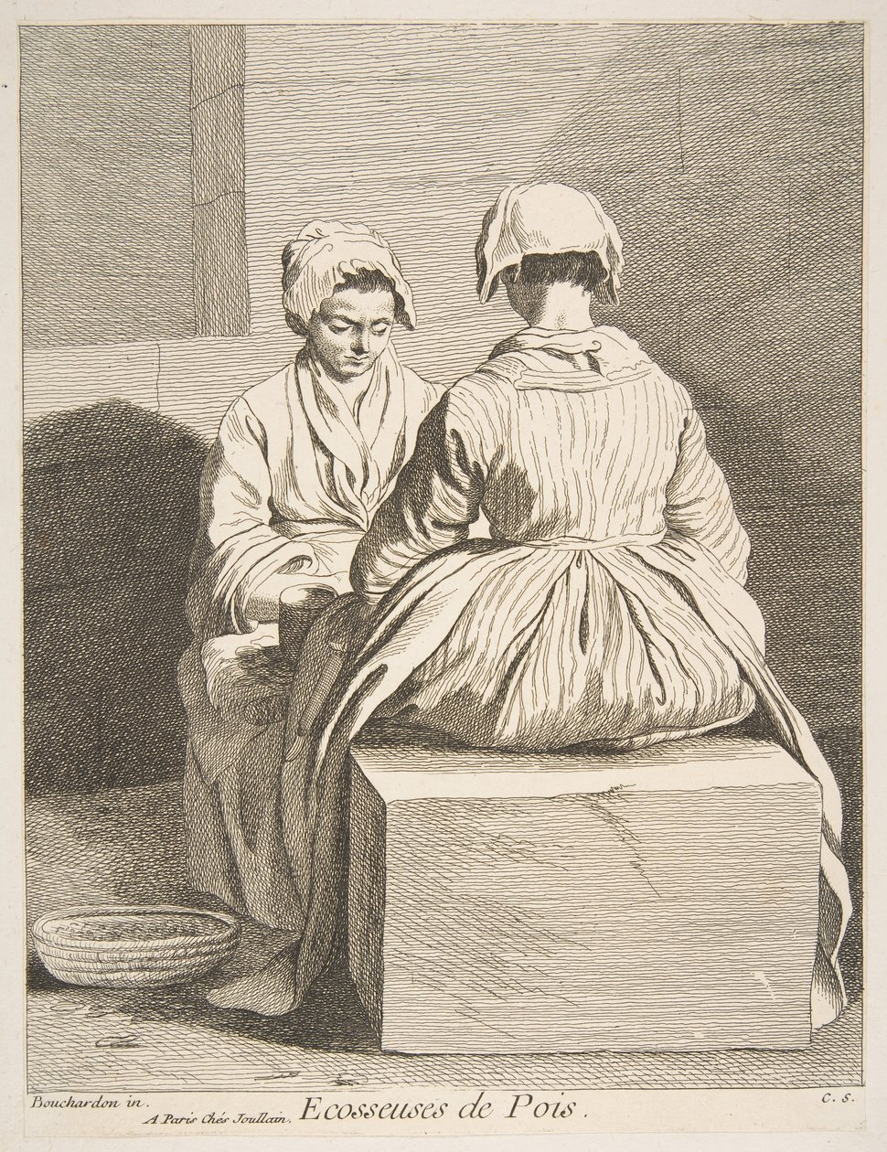 Sgranatori di Piselli, 1737 da Anne Claude Philippe de Caylus