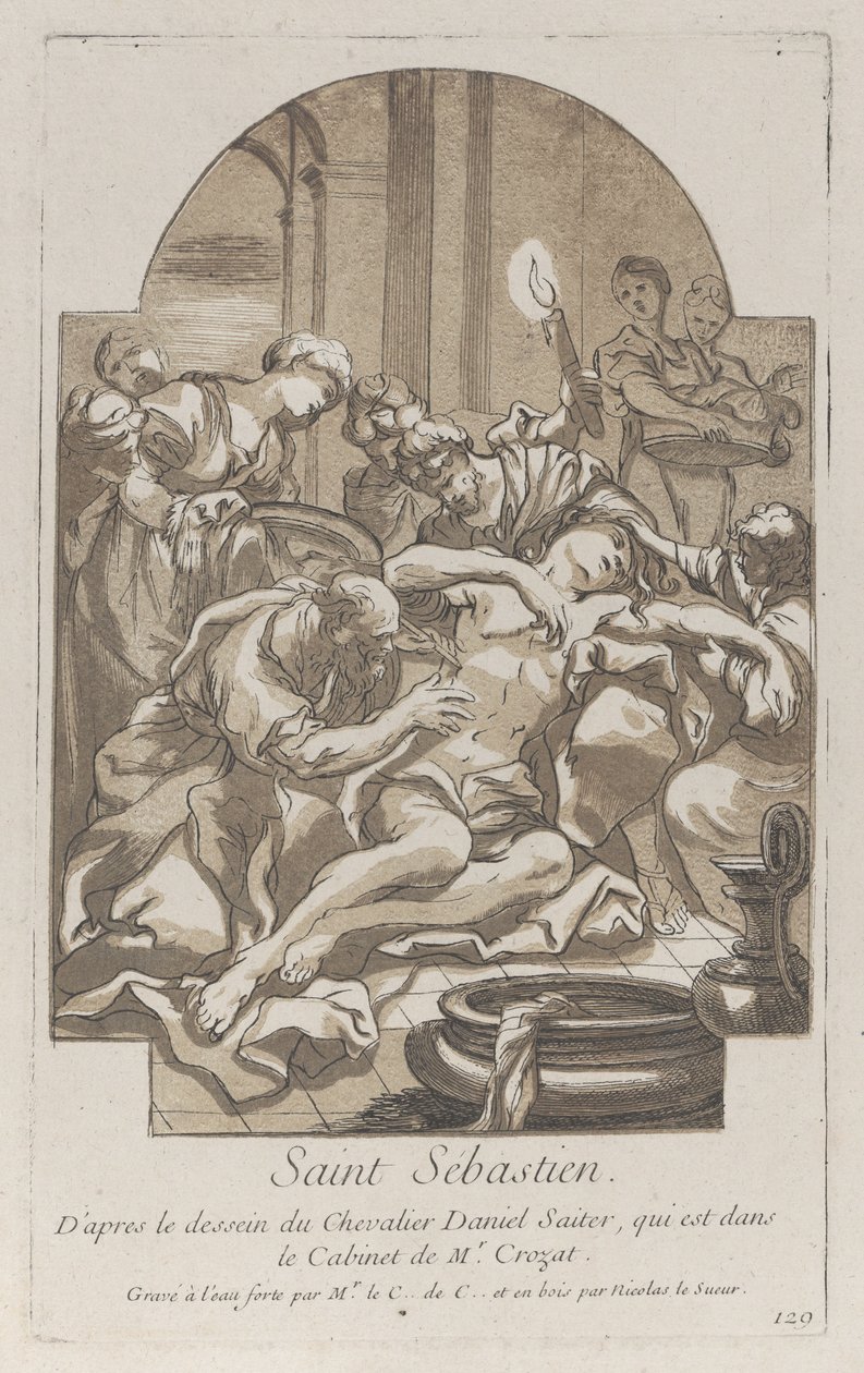 Il martirio di San Sebastiano, ca. 1729 da Anne Claude Philippe de Caylus