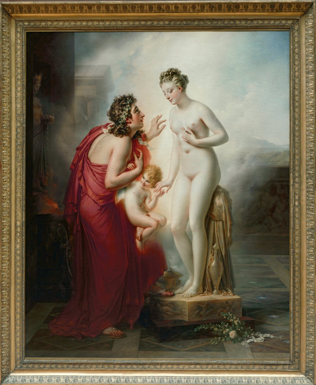 Pigmalione e Galateo ... da Anne Louis Girodet de Roucy-Trioson