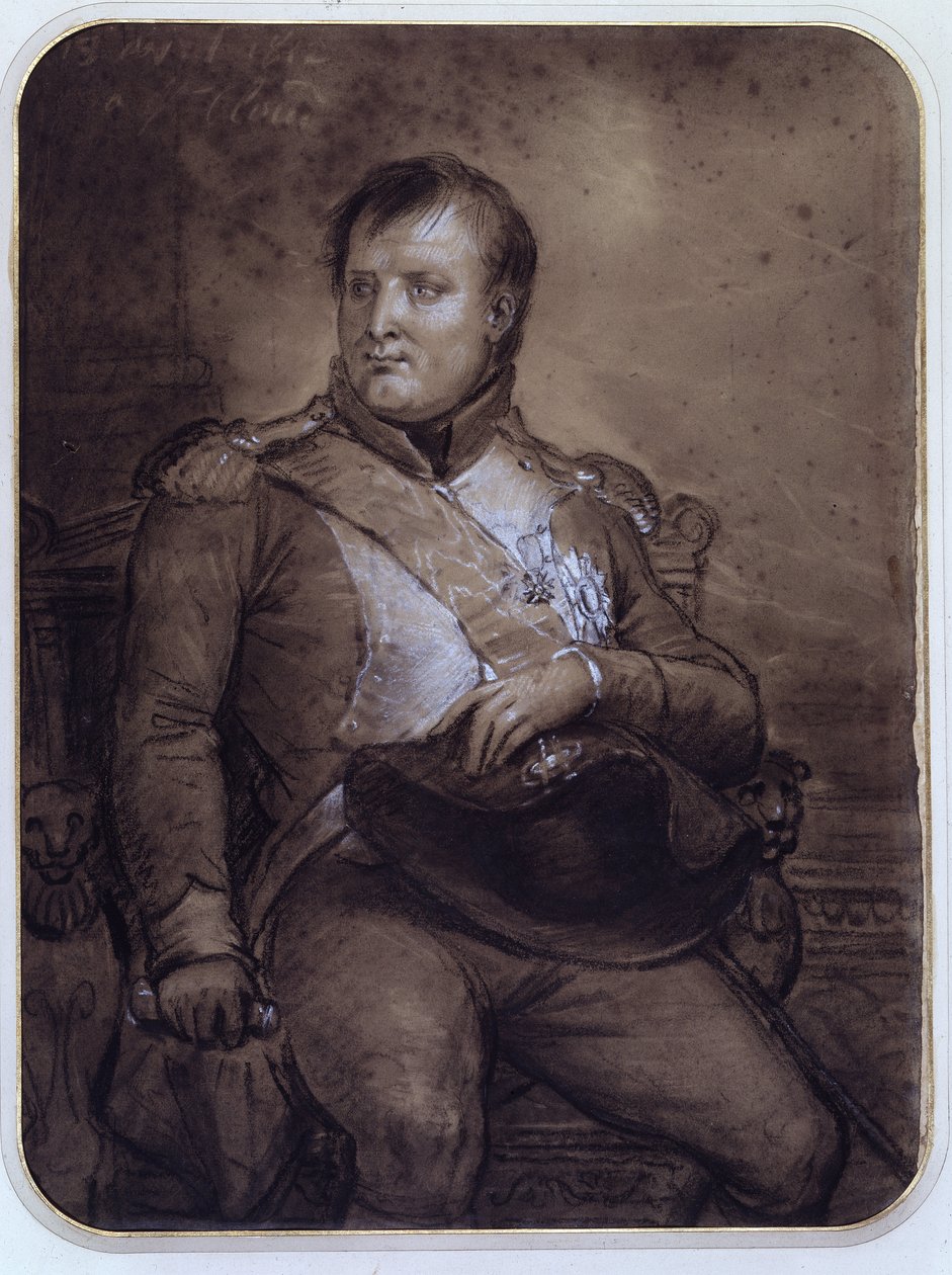 Napoleone I a Saint-Cloud, 1812 da Anne Louis Girodet de Roucy Trioson