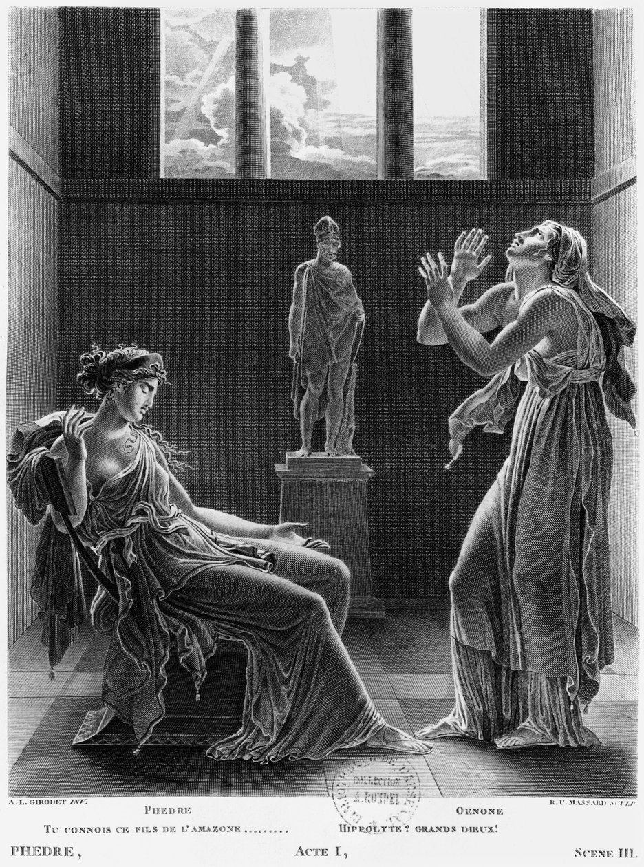 Fedra e Enone, illustrazione dall