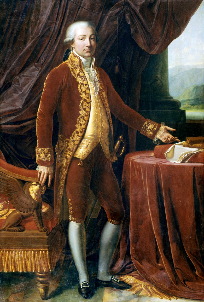 Ritratto di Carlo Bonaparte da Anne Louis Girodet de Roucy Trioson