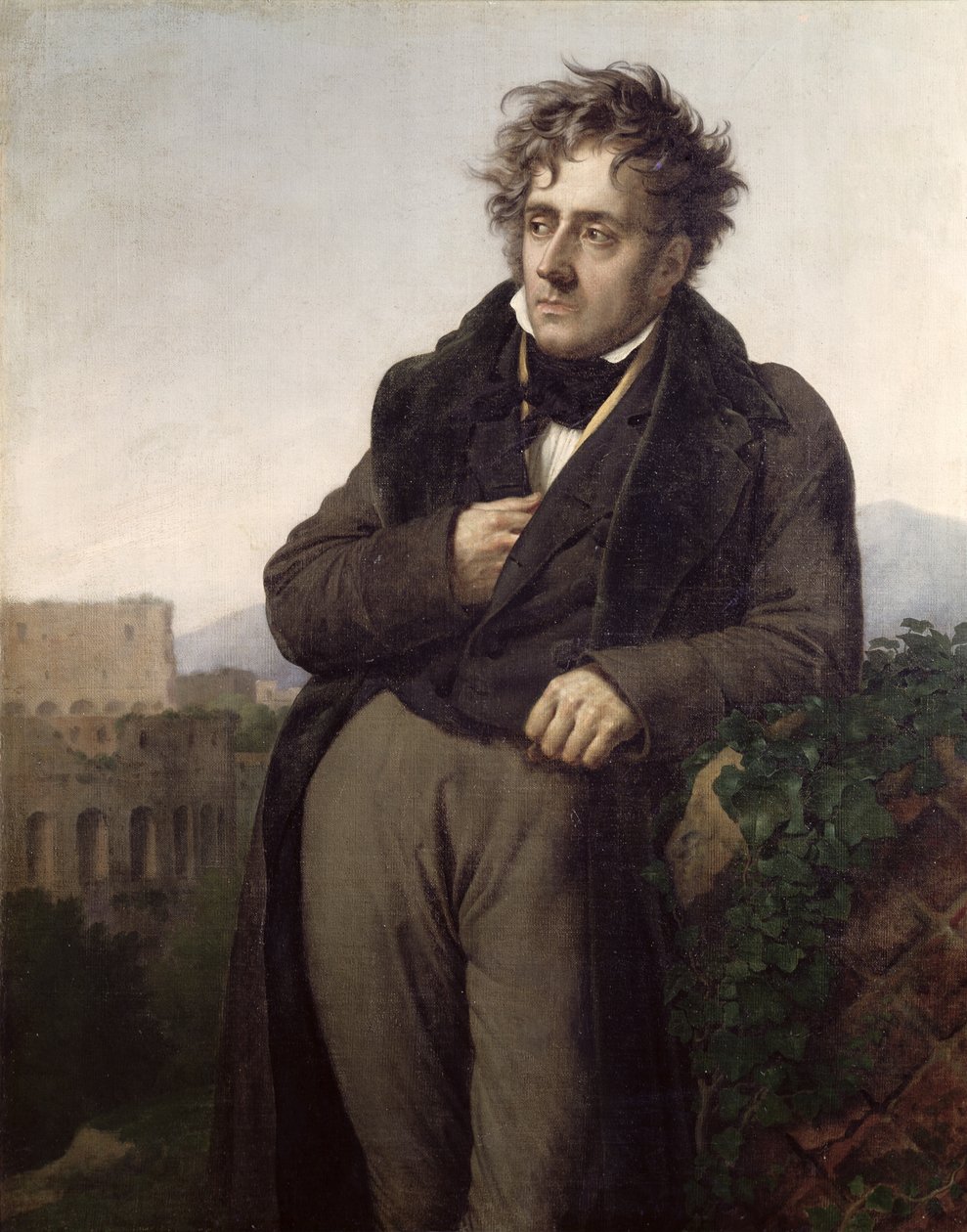 Ritratto di François-René (1768-1848) Visconte di Chateaubriand, c.1811 da Anne Louis Girodet de Roucy Trioson