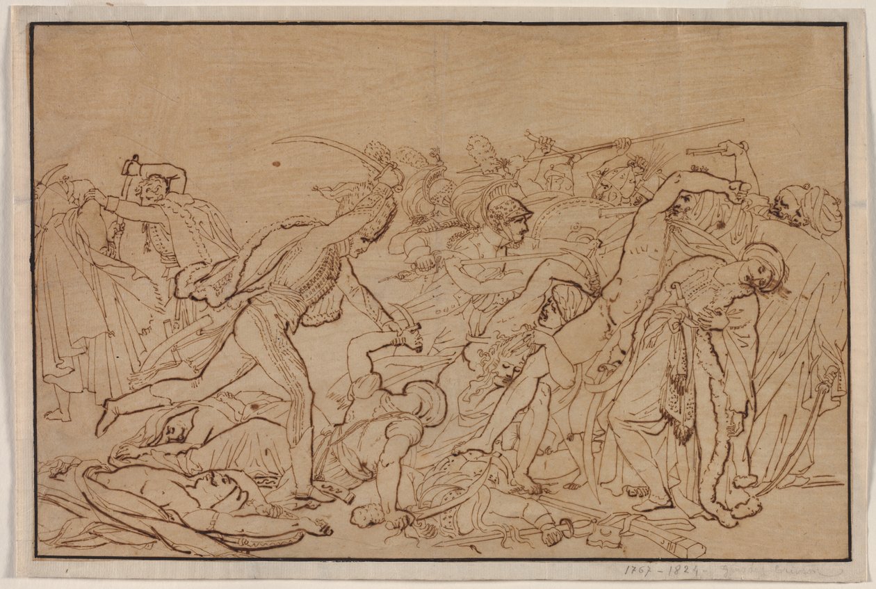 Studio per La rivolta del Cairo da Anne Louis Girodet de Roucy Trioson