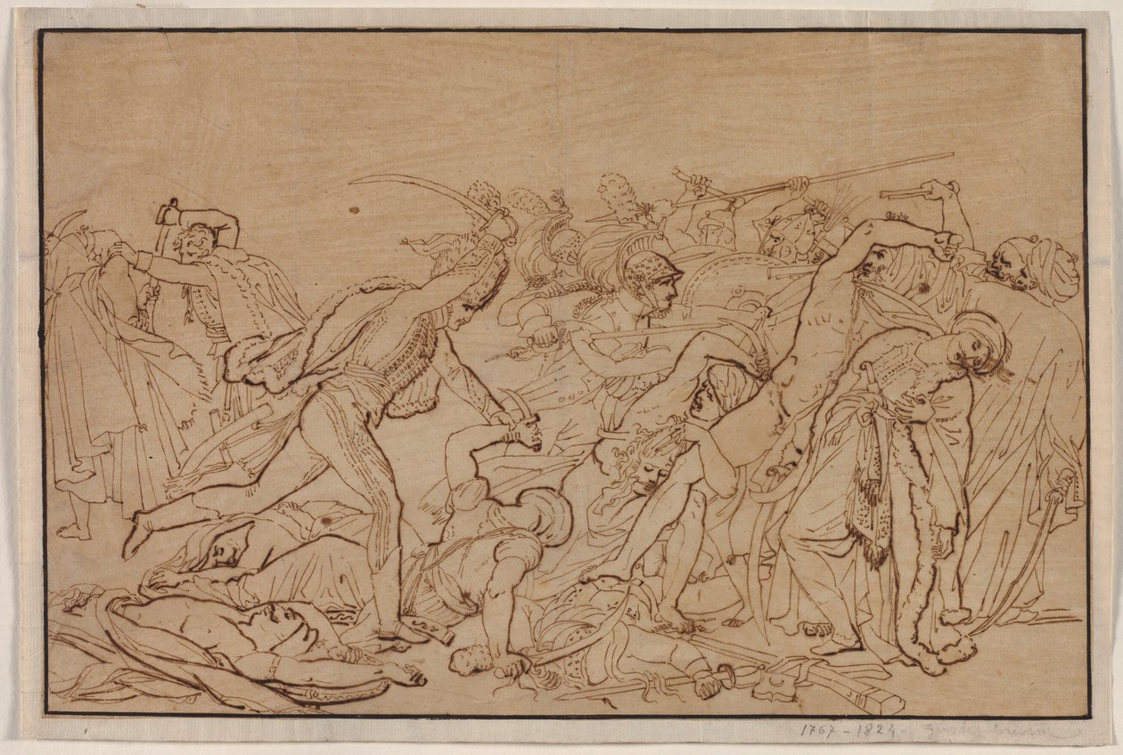 Studio per La rivolta del Cairo da Anne Louis Girodet de Roucy Trioson