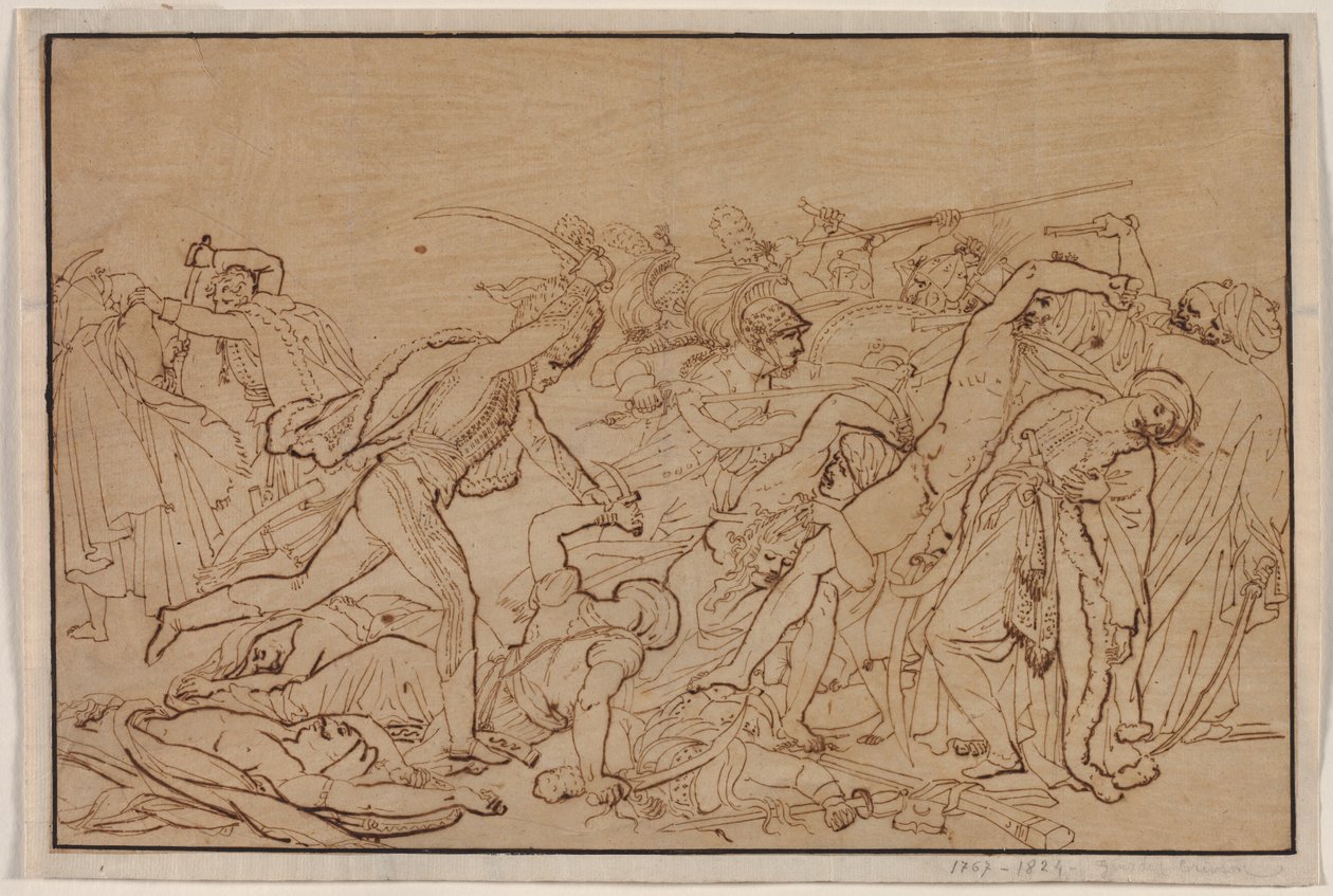 Studio per La rivolta del Cairo, 1810 da Anne Louis Girodet de Roucy Trioson