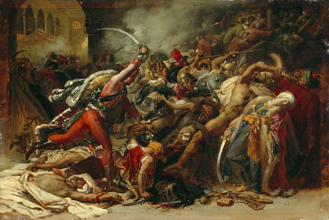 La rivolta del Cairo, c.1810 da Anne Louis Girodet de Roucy Trioson