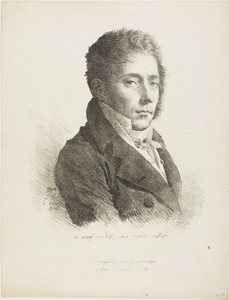 Ritratto di Coupin de la Couperie da Anne Louis Girodet de Roussy Trioson