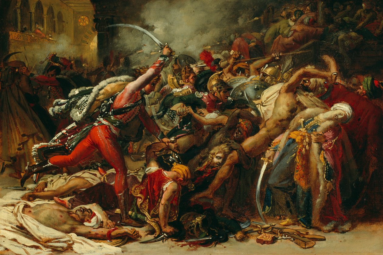Schizzo per La rivolta del Cairo da Anne Louis Girodet de Roussy Trioson