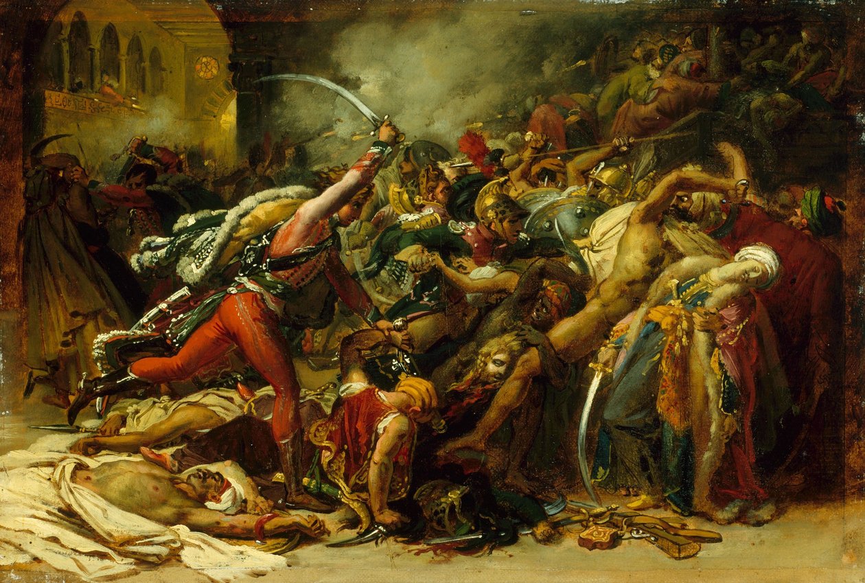 Bozzetto per La rivolta del Cairo da Anne Louis Girodet de Roussy Trioson