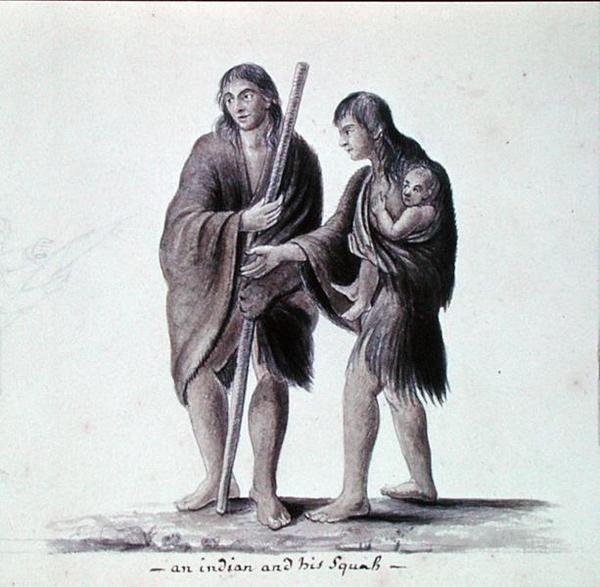 Un indiano e la sua squaw da Anne Marguerite Hyde de Neuville