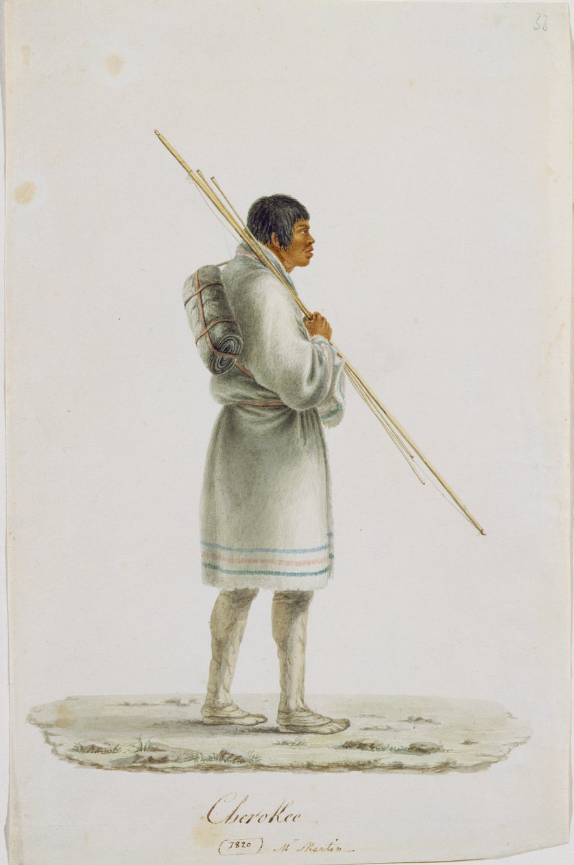 Cherokee, 1820 da Anne Marguerite Hyde de Neuville