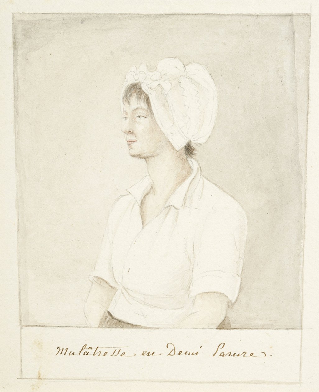 Ritratto di una ragazza mulatta da Anne Marguerite Hyde de Neuville