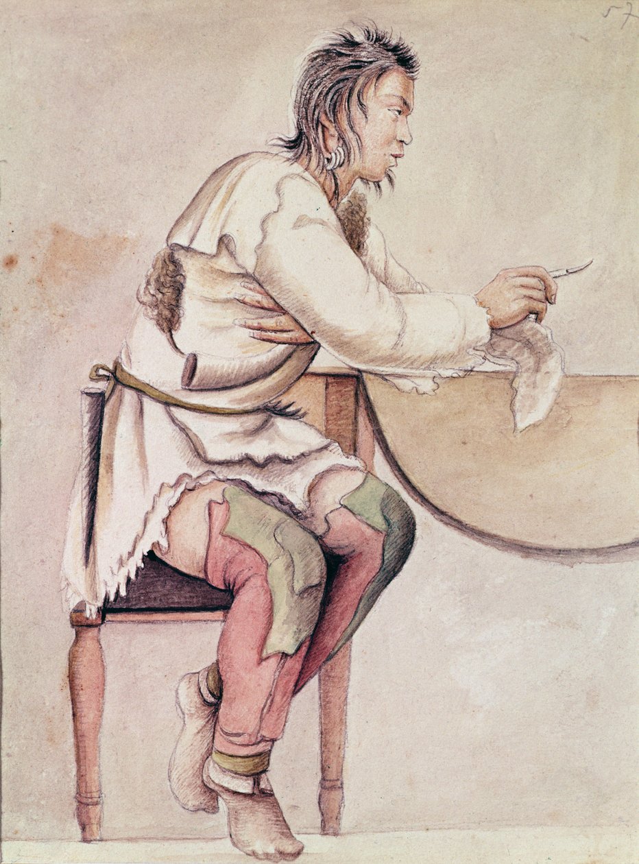 Ritratto di un Indiano (Red Jacket) da Anne Marguerite Hyde de Neuville