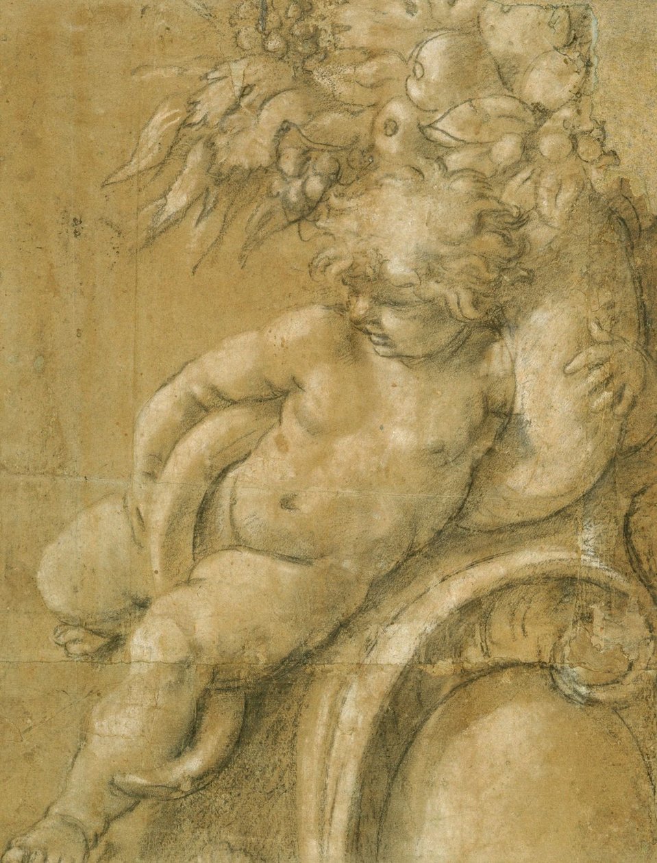 Putto con cornucopia da Annibale Carracci
