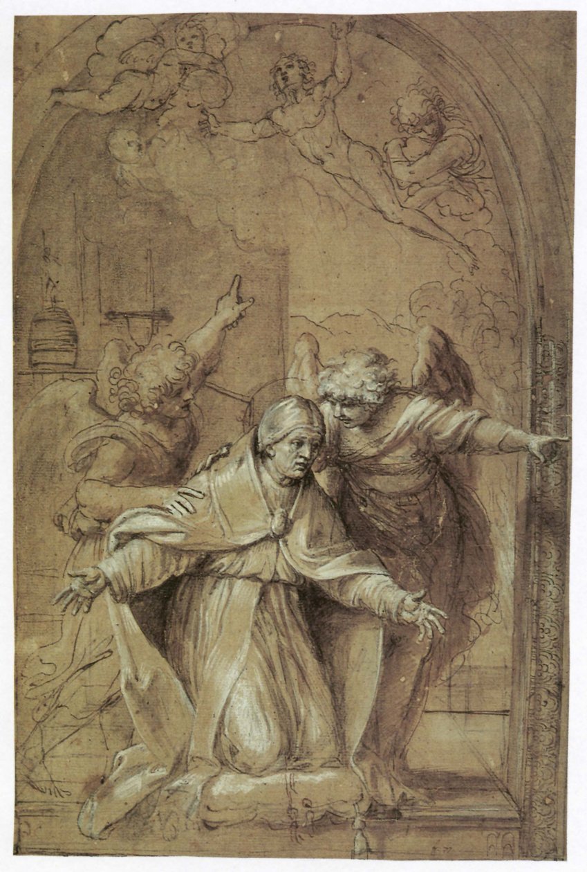 San Gregorio che prega per le anime del Purgatorio da Annibale Carracci