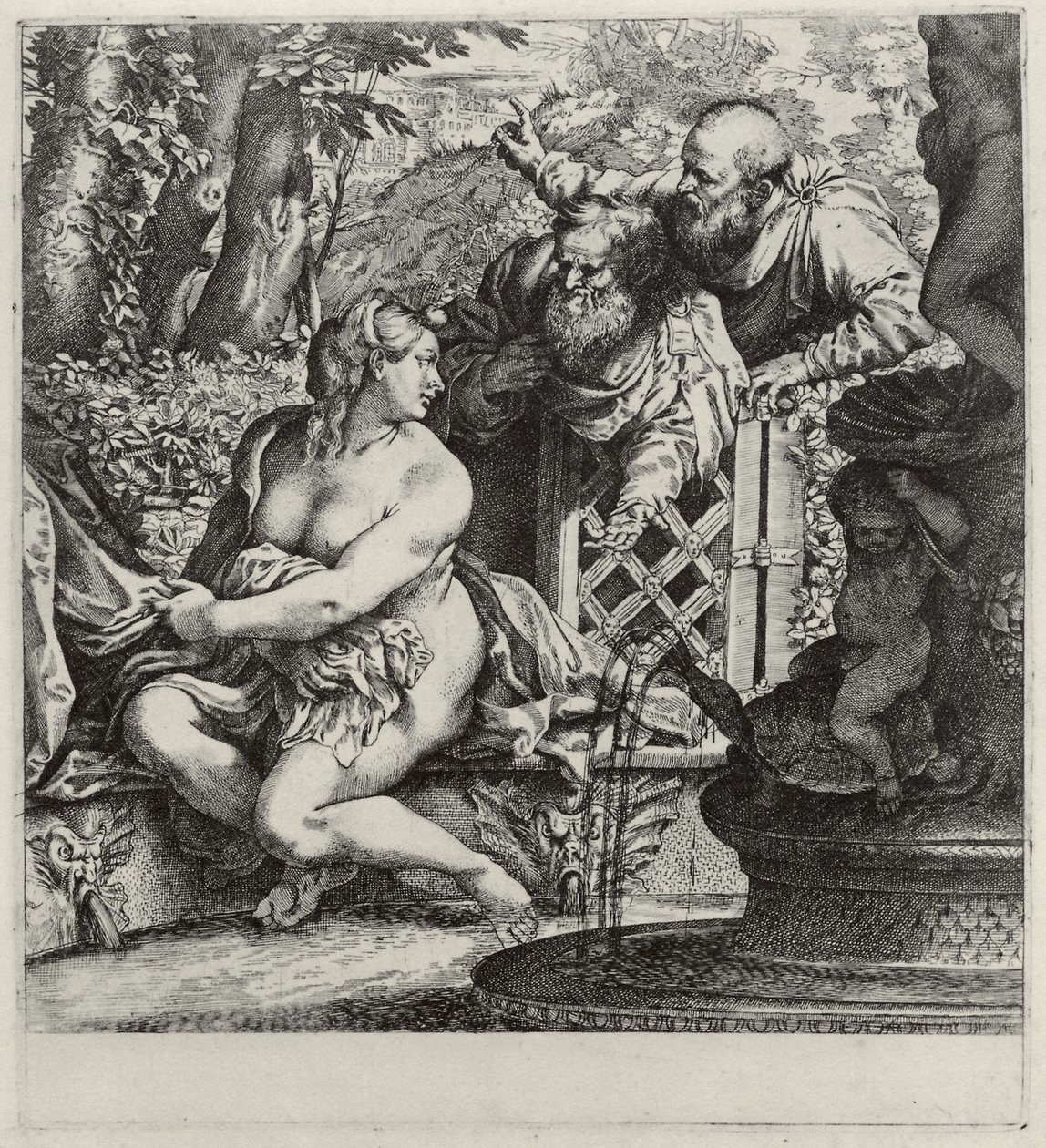 Susanna e i vecchioni da Annibale Carracci